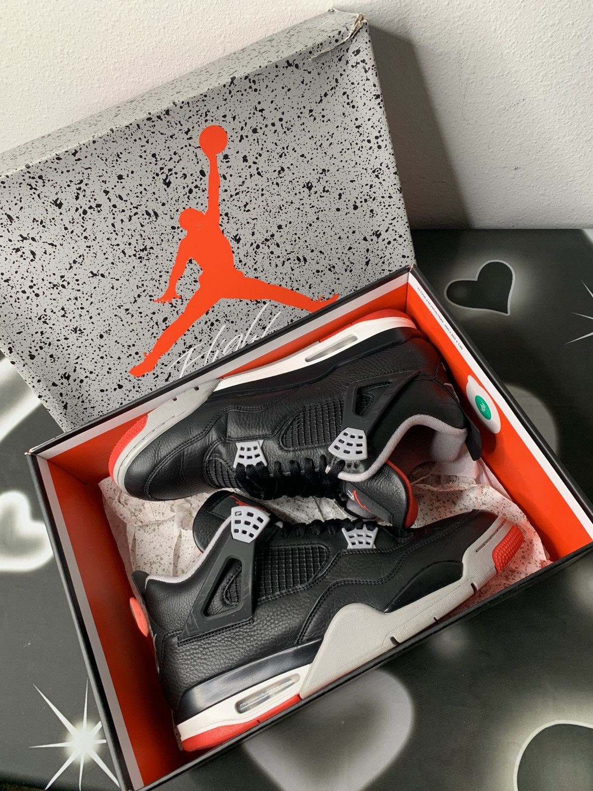 Jordan Brand Air Jordan 4 Retro Bred Reimagined Size US 12 / EU 45 - 10 Thumbnail