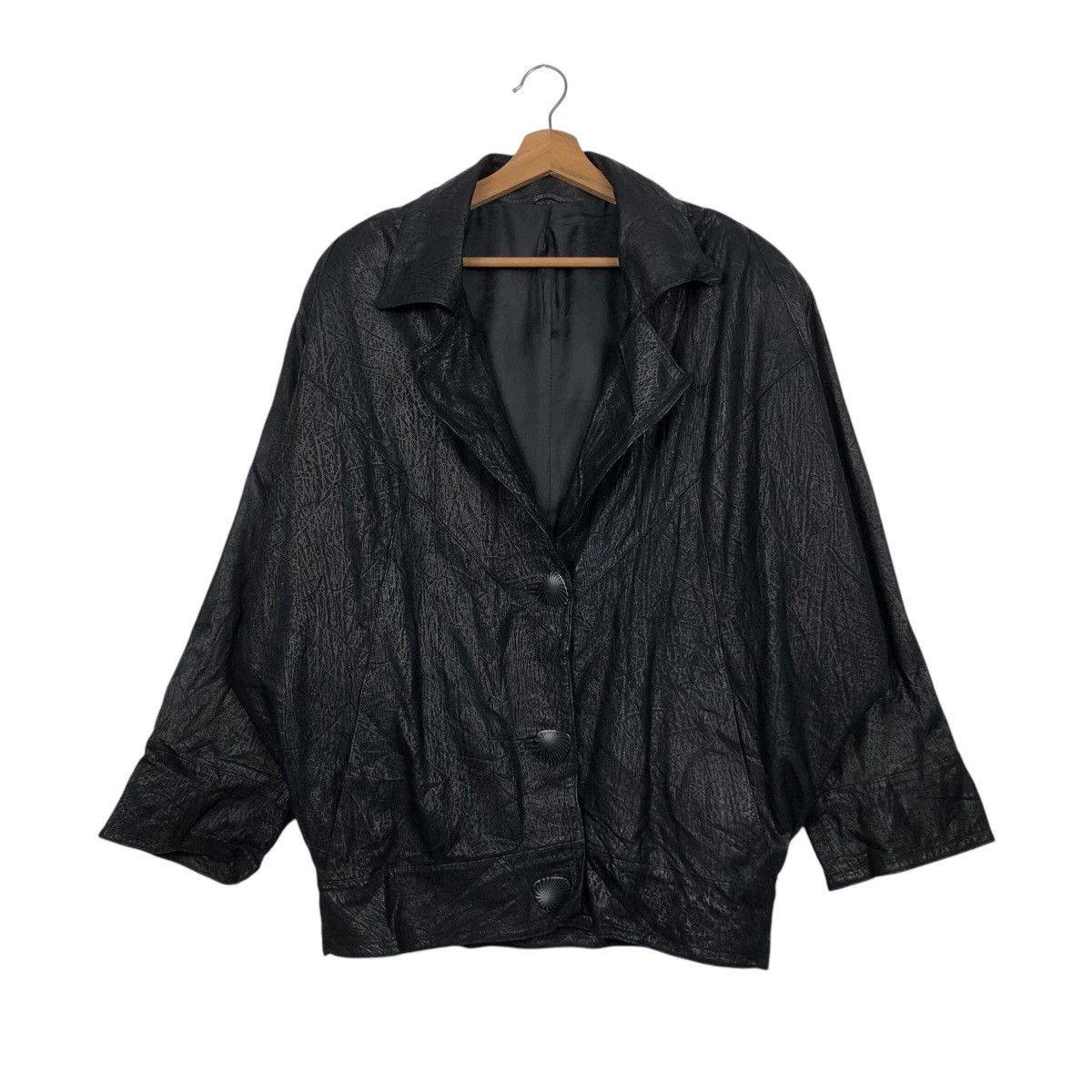 Japanese Brand 📌Vintage Bomber Leather Jacket Florence Italy Issey Miyake Size US M / EU 48-50 / 2 - 2 Thumbnail
