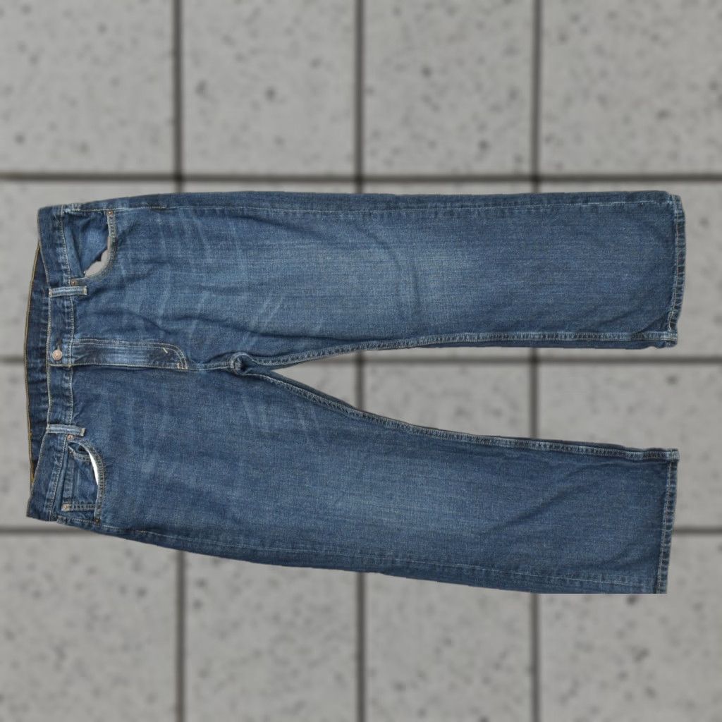 Levi's VINTAGE? No. Levi's 527 Slim Bootcut Jeans Men's 42x30 Dark Wash Blue Denim Cotton Jeans Size US 42 / EU 58 - 1 Thumbnail