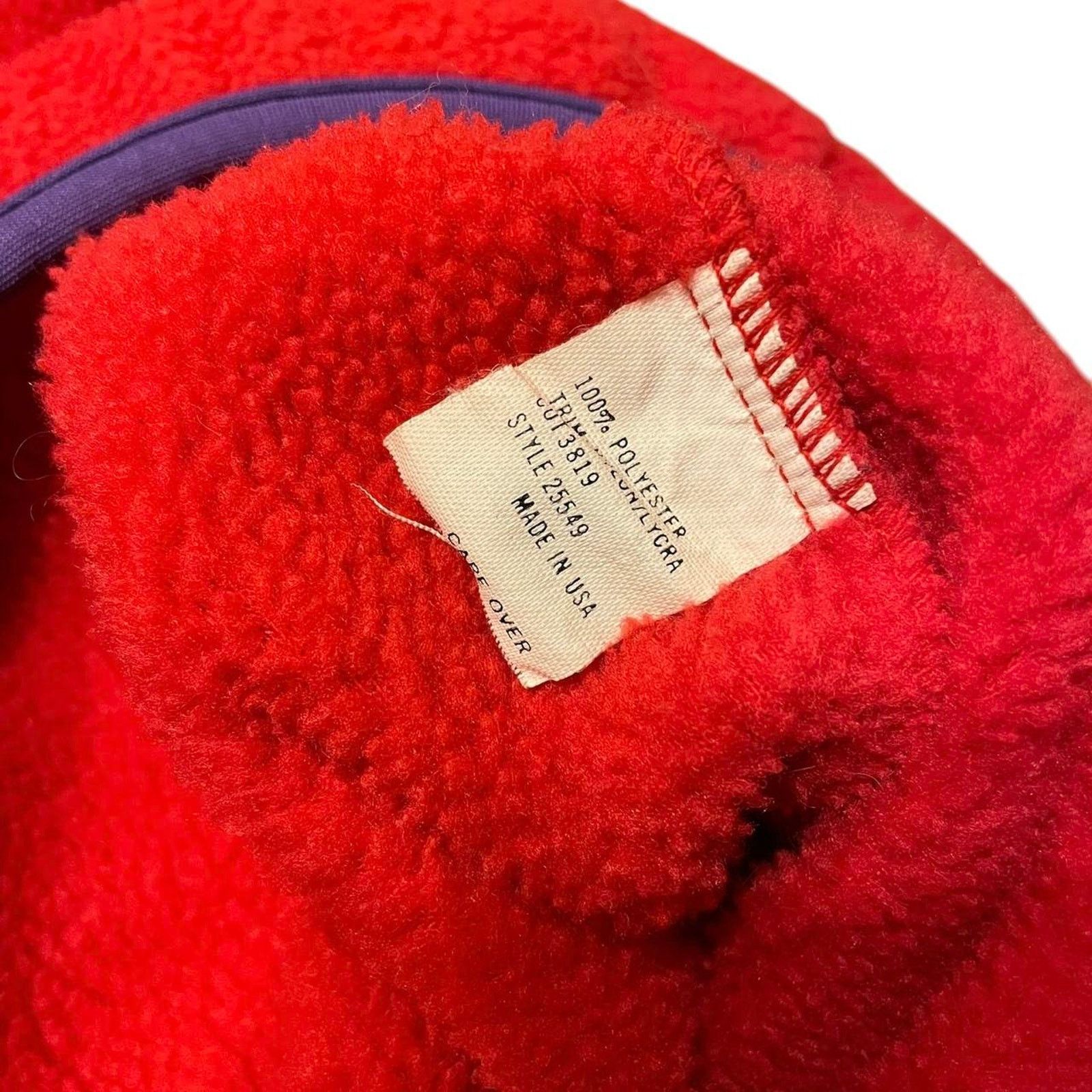 Patagonia VTG 1980s Patagonia Red Synchilla USA Heavy pullover Fleece Size S / US 4 / IT 40 - 5 Thumbnail