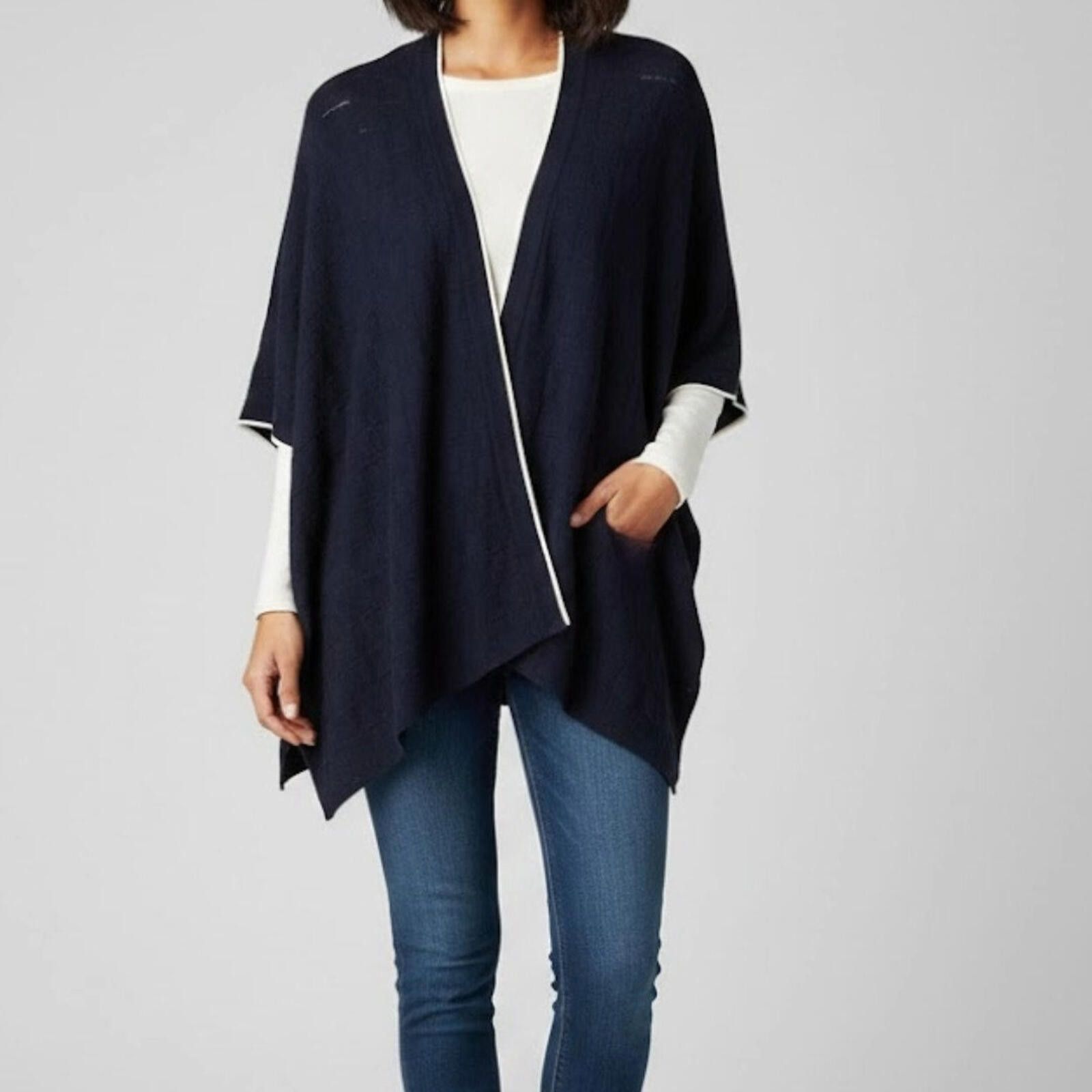 Other Draper James Blue Wool Cashmere Cardigan Womens Medium Large Size M / US 6-8 / IT 42-44 - 1 Thumbnail
