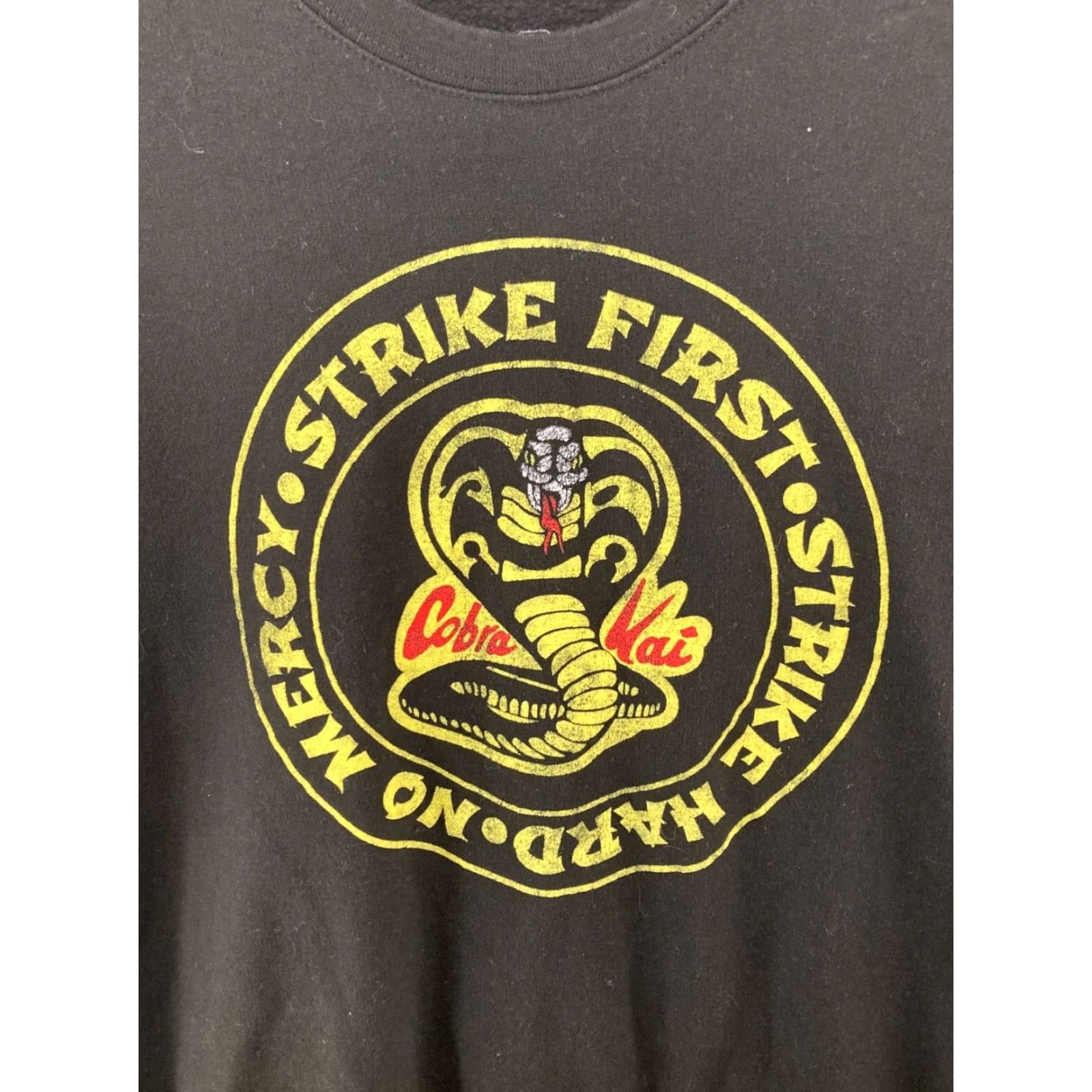 Ripple Junction Ripple Junction Sweatshirt Mens Large Black Cobra Kai Strike First Size US S / EU 44-46 / 1 - 2 Thumbnail