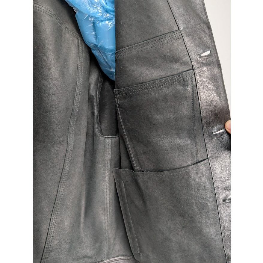 Louis Vuitton o1rshd1 Chain Leather Trucker Jacket in Black Size US M / EU 48-50 / 2 - 15 Thumbnail