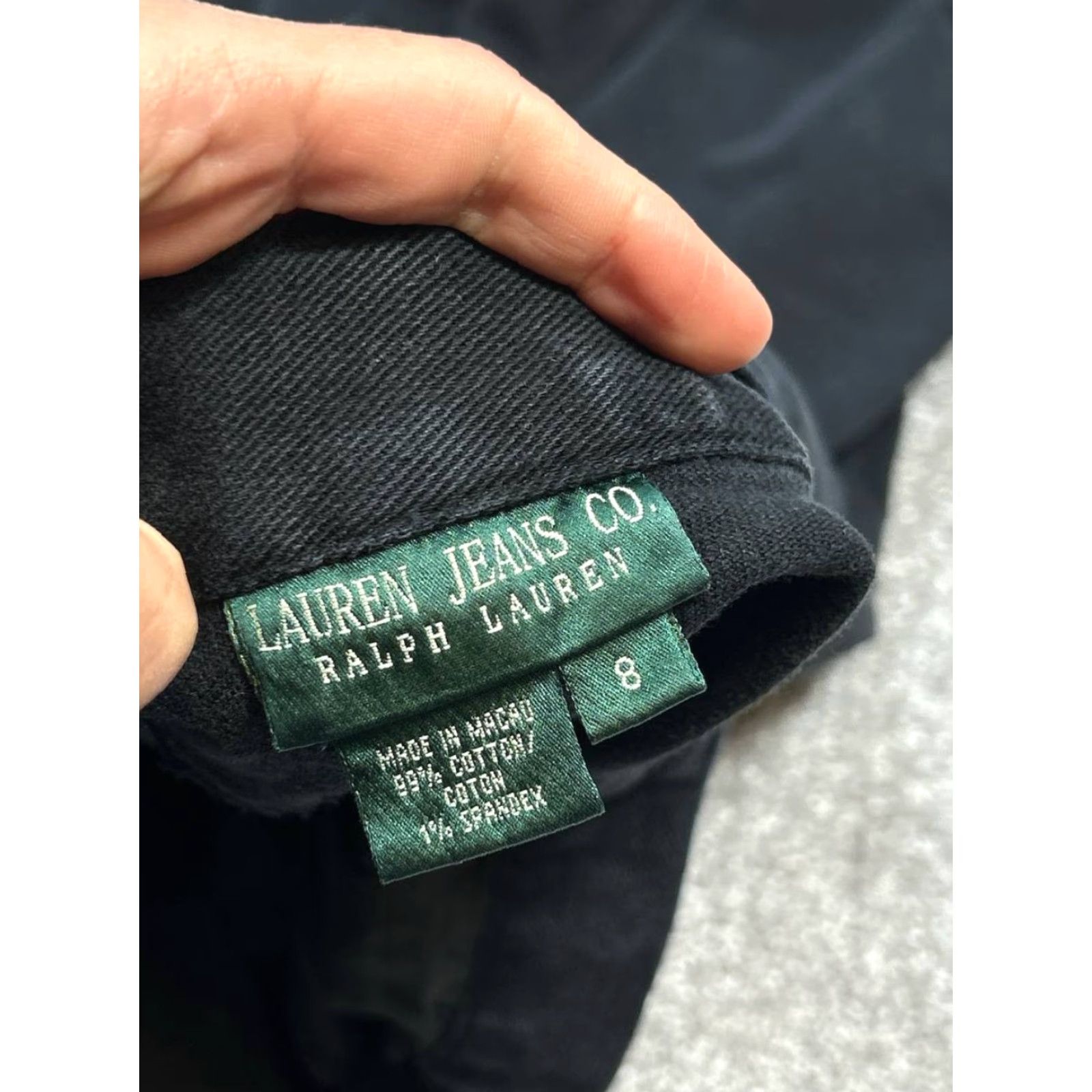 Ralph Lauren Lauren Ralph Lauren Jeans Women 8 Black Denim Cotton Mid Rise Straight Leg 30x30 Size 30" / US 8 / IT 44 - 7 Thumbnail