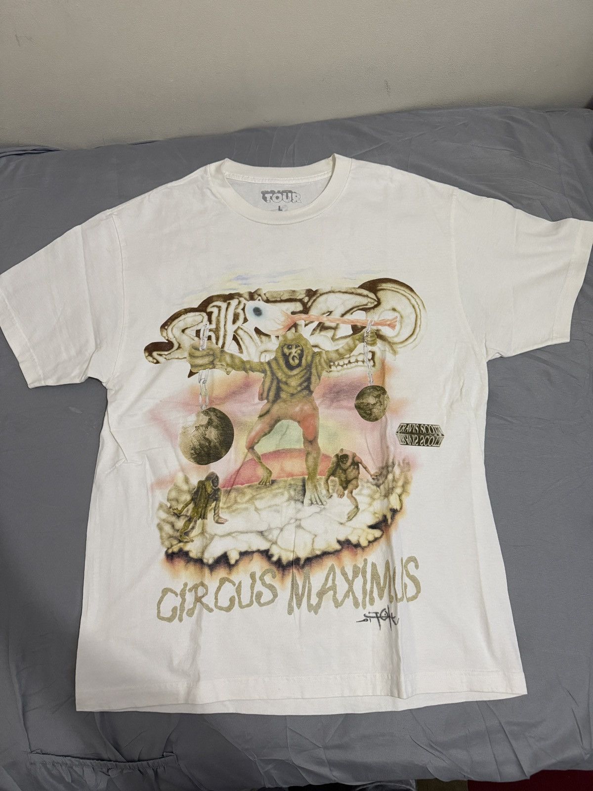 Travis Scott Travis Scott Utopia Tour Tee SZ L Size US L / EU 52-54 / 3 - 1 Thumbnail