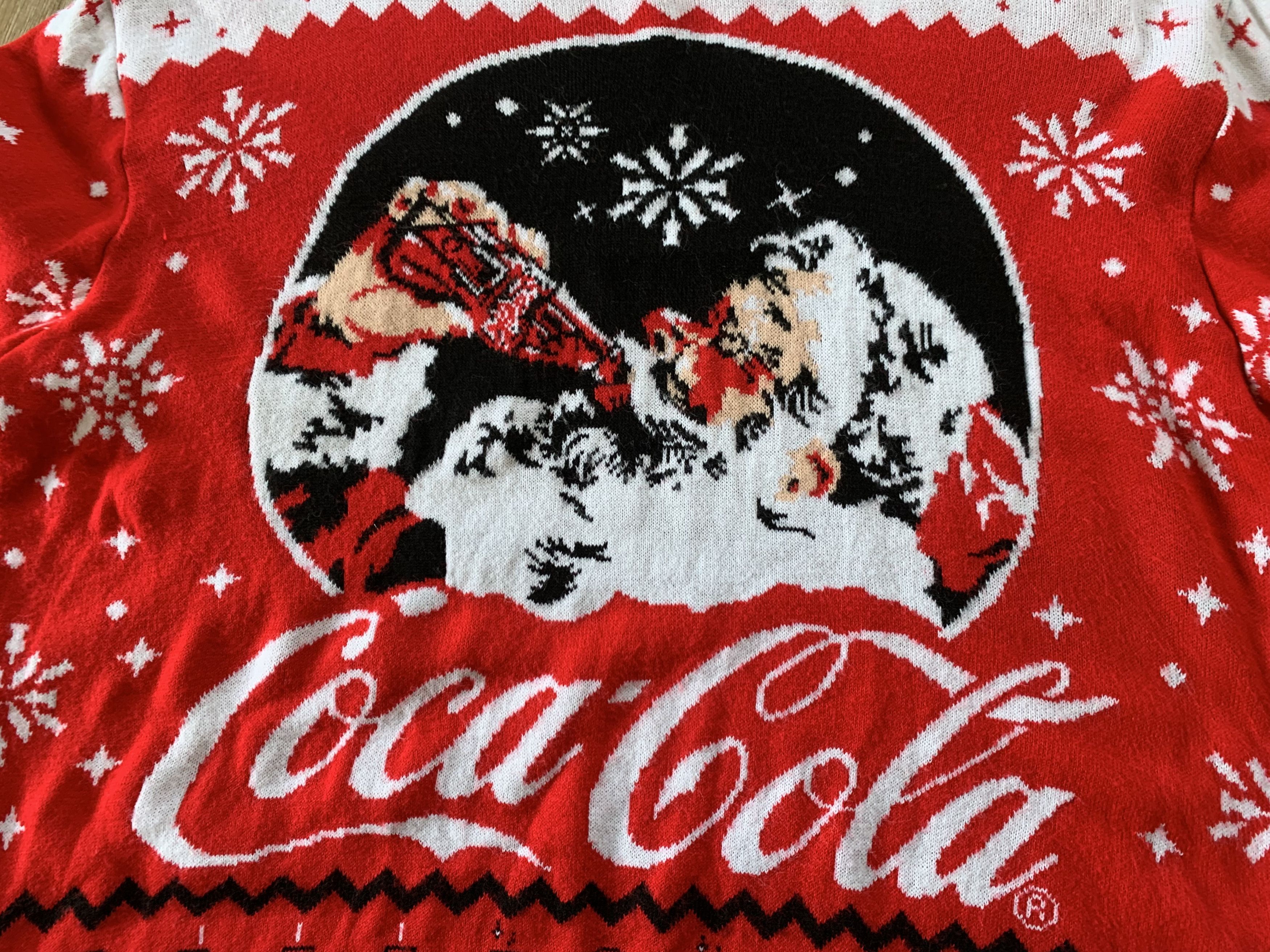 Coca Cola × Vintage Coca Cola Vintage Winter Sweater Size US L / EU 52-54 / 3 - 5 Thumbnail
