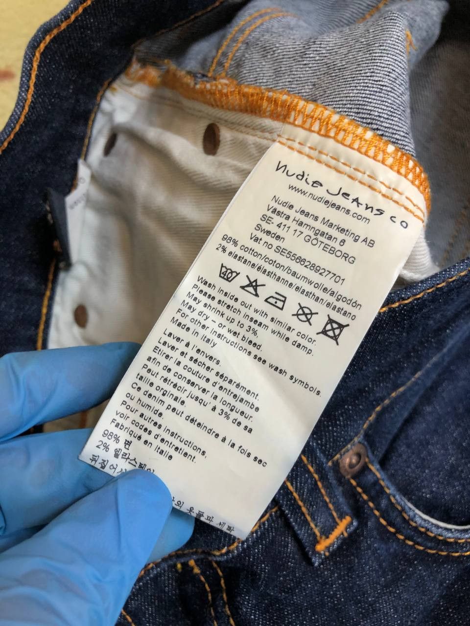 Nudie Jeans Nudie Jeans Men Lean Dean Dark Wash Denim jeans Size US 31 - 3 Thumbnail