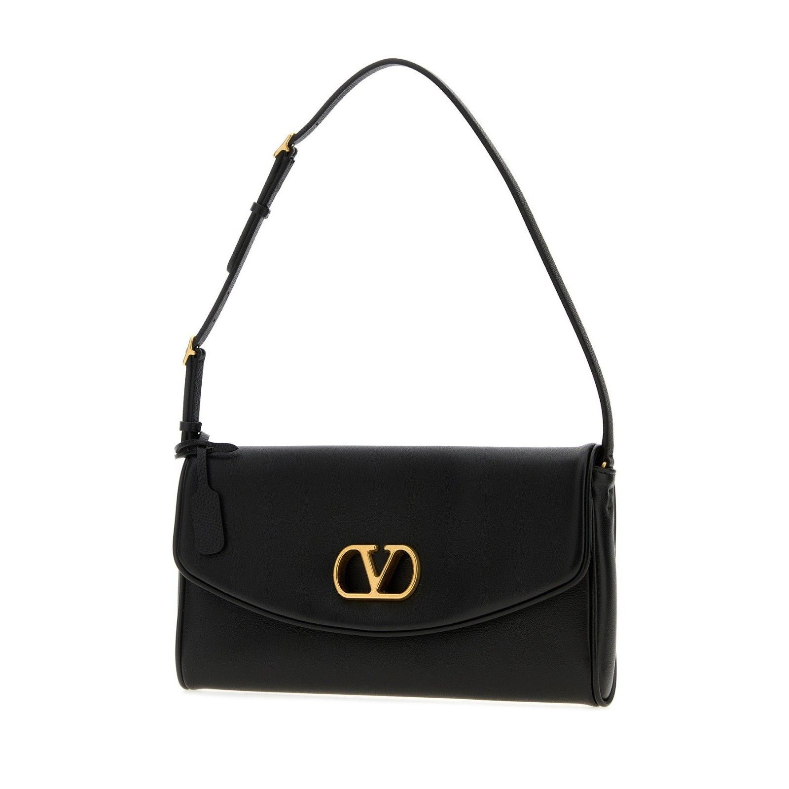 Valentino VALENTINO GARAVANI DeVain Black Leather Shoulder Bag New Size ONE SIZE - 2 Thumbnail