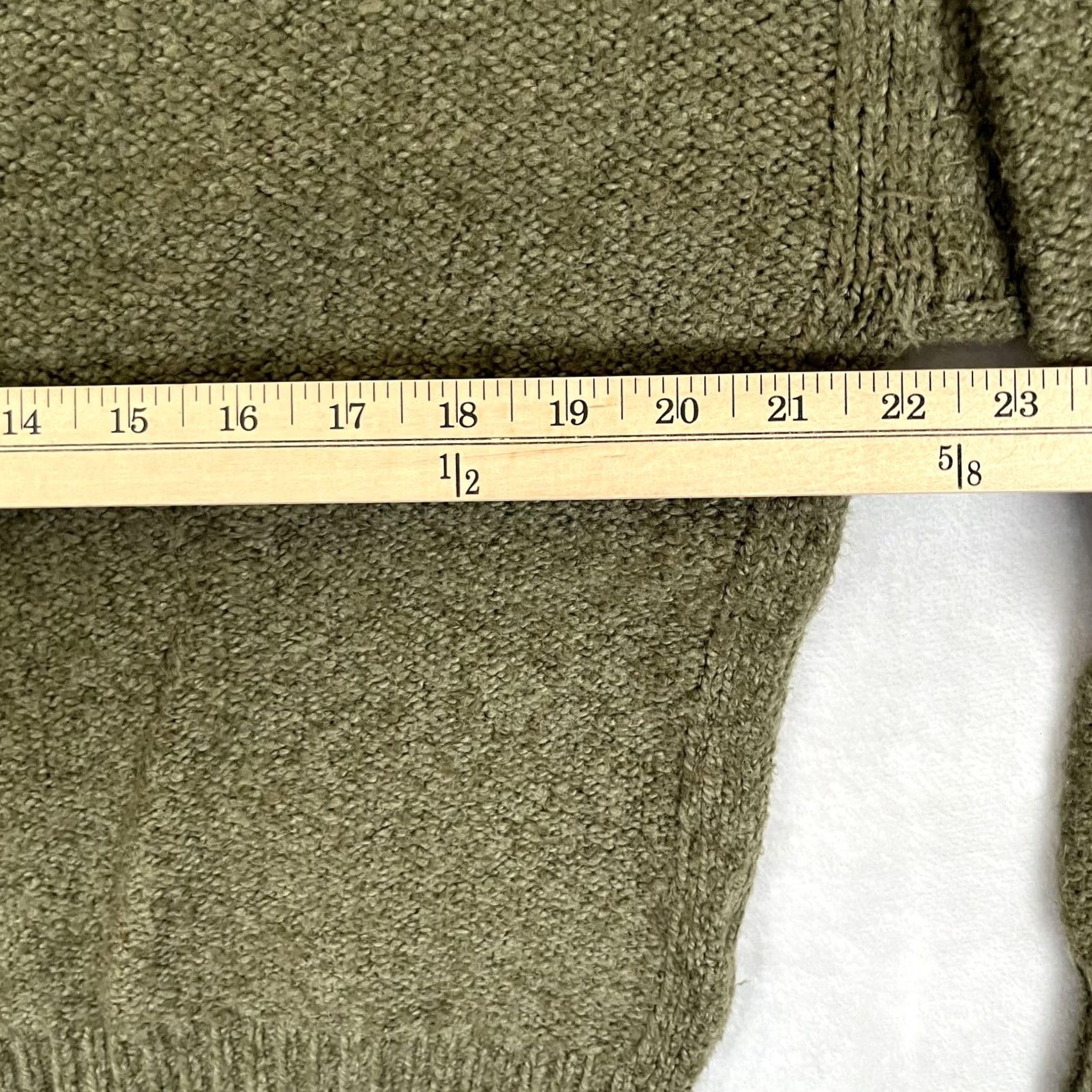 Vintage American Eagle Sweater Womens M Green Lace Up Neck Soft Pullover Chunky Knit Size M / US 6-8 / IT 42-44 - 5 Thumbnail