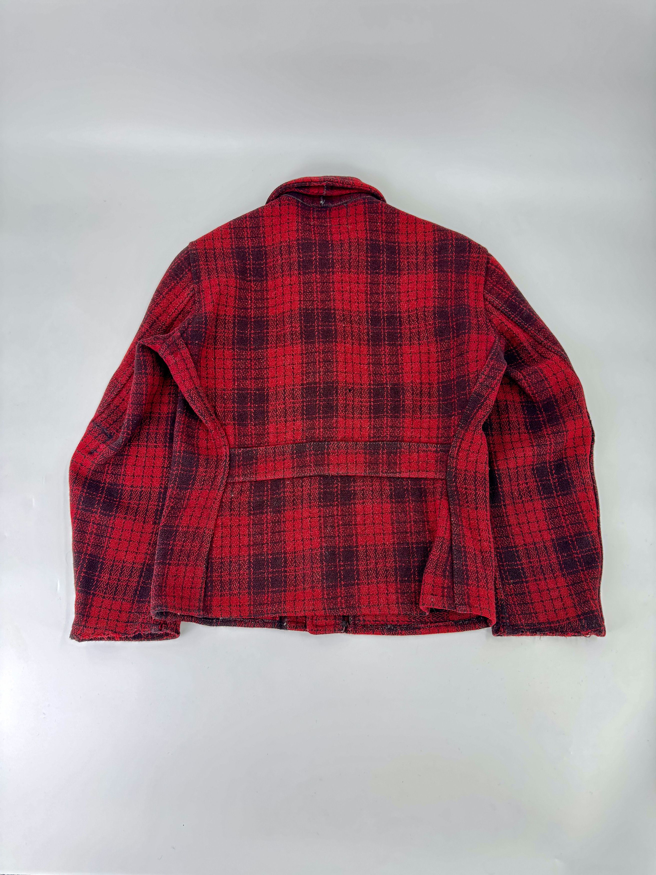 Vintage 1940s Vintage Sport Togs Seattle Woolen Red Jacket 40s Small Size US S / EU 44-46 / 1 - 5 Thumbnail