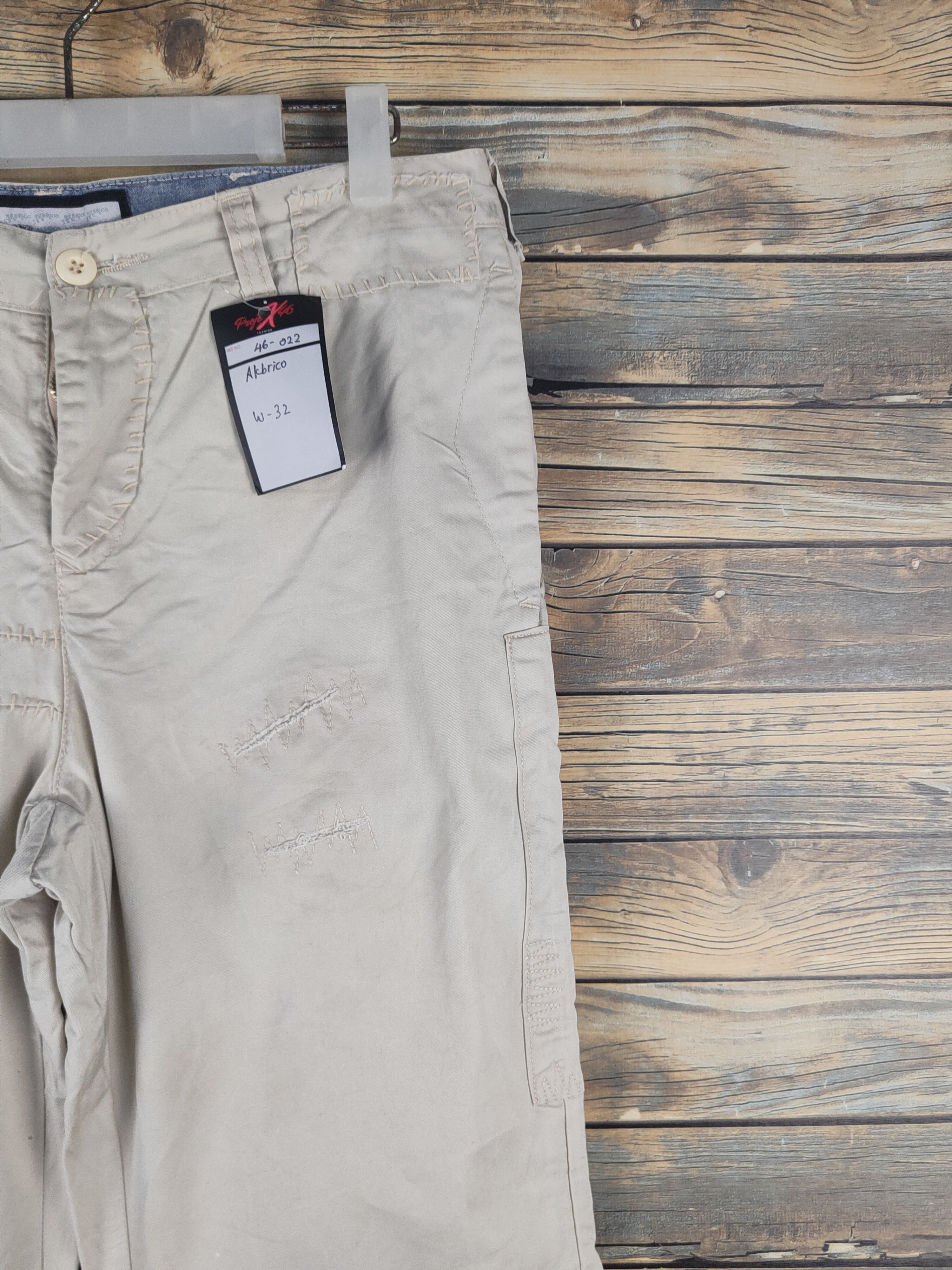 Japanese Brand DL Akbrico Ivory Multipocket Patched Casual Pants #46-022 Size US 32 / EU 48 - 5 Thumbnail
