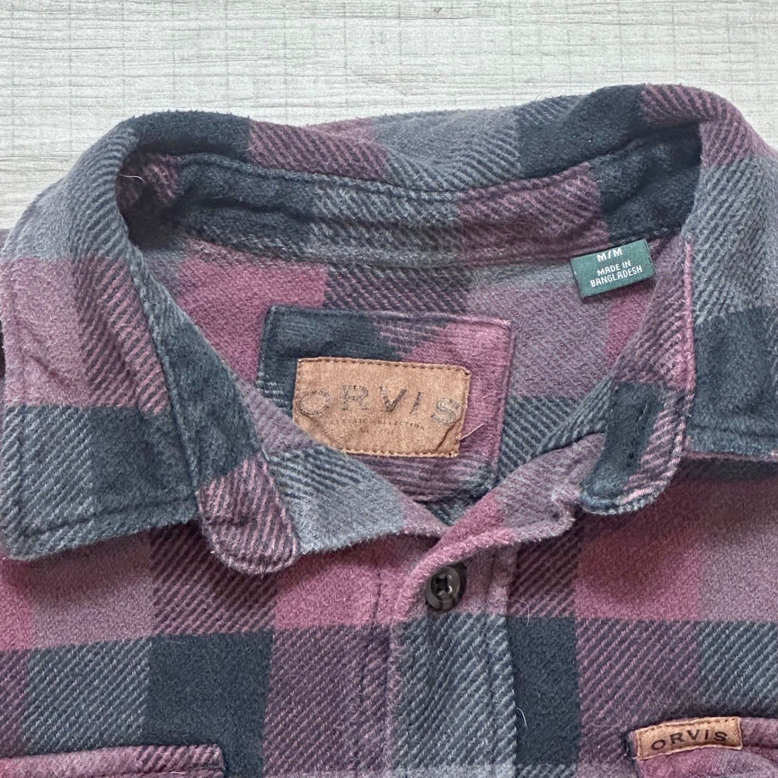 Orvis Orvis Big Bear Heavy Flannel Plaid Shacket Mens Medium Size US M / EU 48-50 / 2 - 7 Thumbnail
