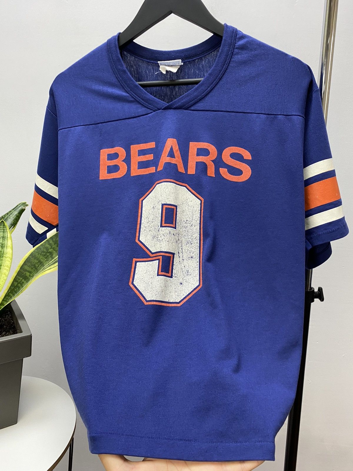 MacGregor × NFL × Vintage Jim Mcmahon Chicago Bears Jersey Navy Vintage Salem 80s Size US L / EU 52-54 / 3 - 9 Thumbnail