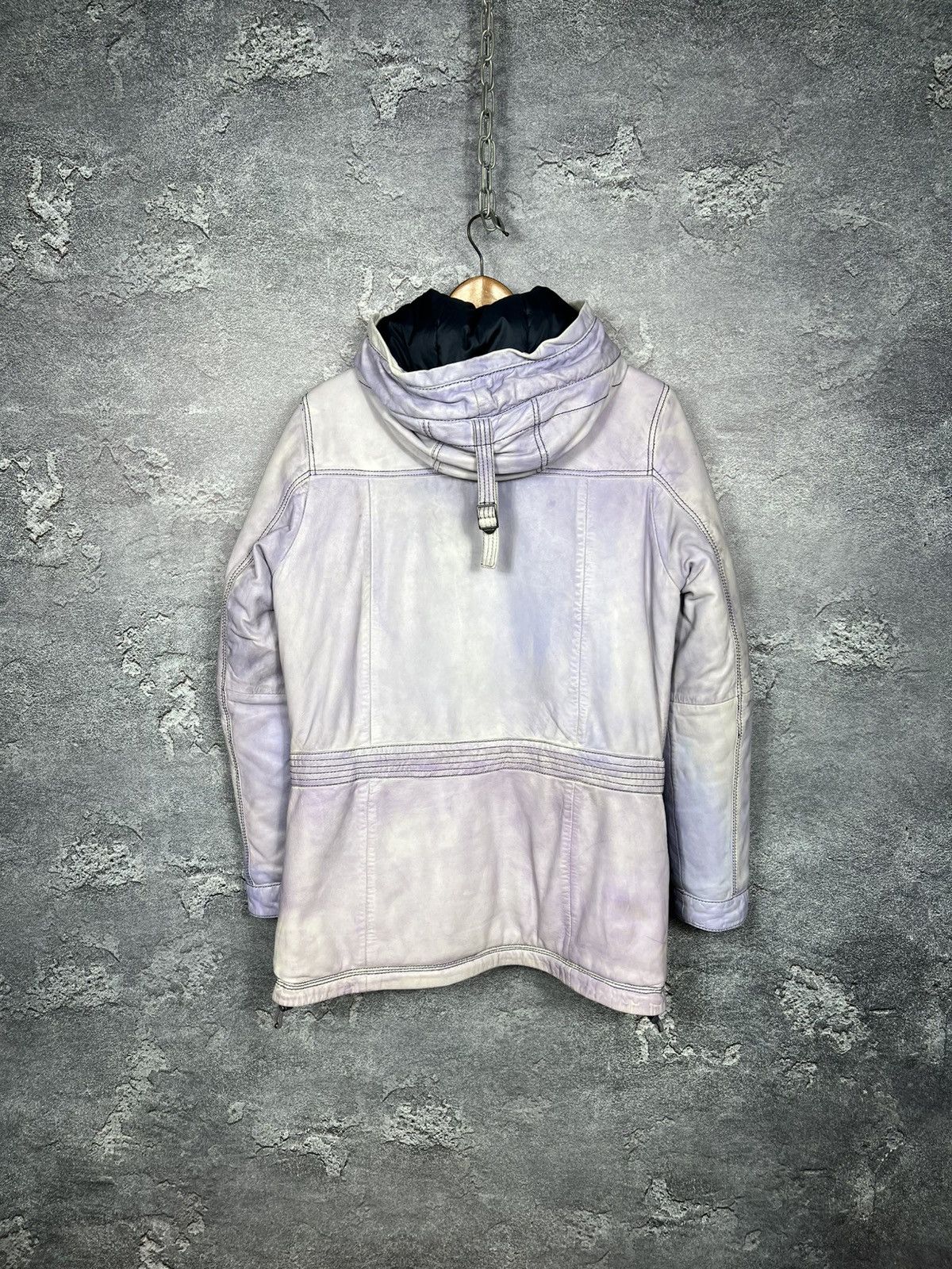 Napapijri Rare Napapijri 100% Leather Down Jacket Parka Size S Size S / US 4 / IT 40 - 18 Thumbnail