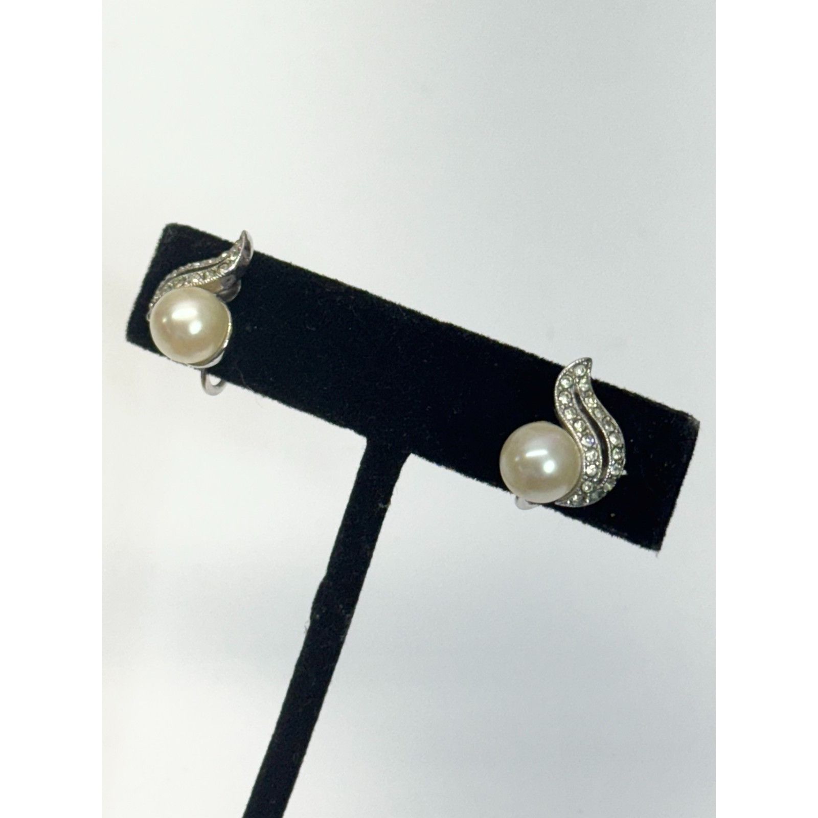 Vintage Vintage Marvella rhinestone pearl earrings Size ONE SIZE - 2 Thumbnail