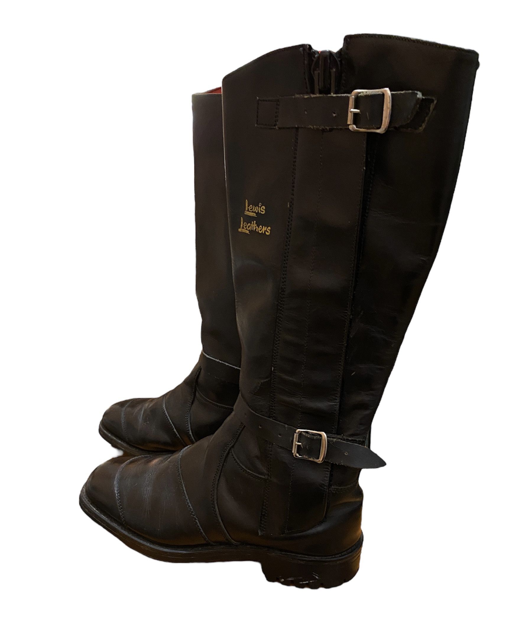 Lewis Leathers Rare Vintage 80s Lewis Leathers Racing Boots Aviakit England Size US 9 / EU 42 - 4 Thumbnail