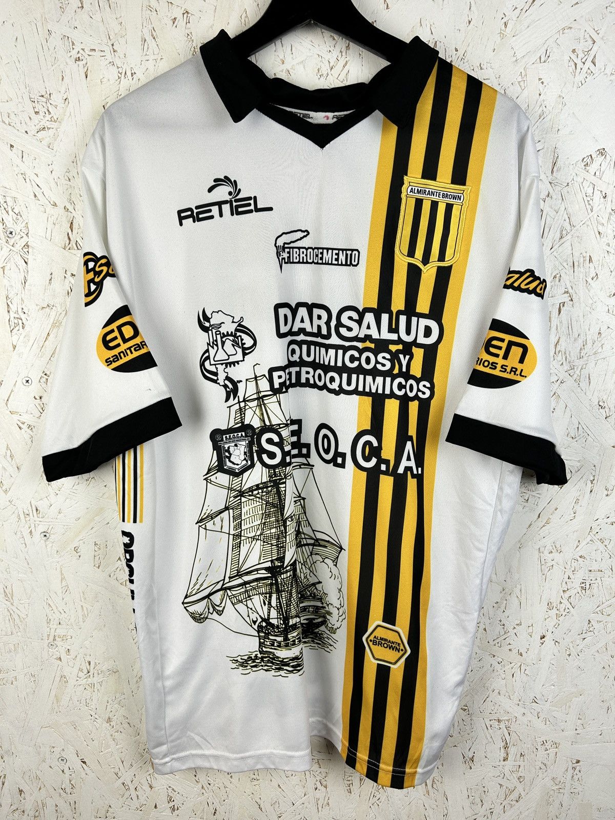 Other Retiel Club Almirante Brown 2018/19 Away Kit Soccer Jersey Size US L / EU 52-54 / 3 - 1 Thumbnail
