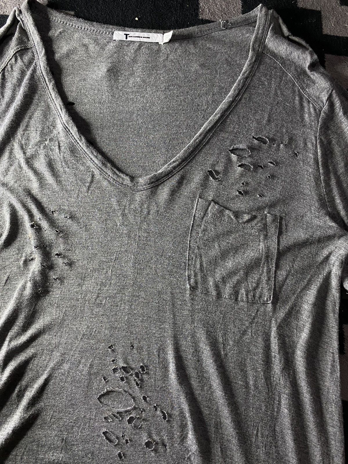 Alexander Wang × Vintage Alexander wang distressed pocket tshirt Size US M / EU 48-50 / 2 - 4 Thumbnail