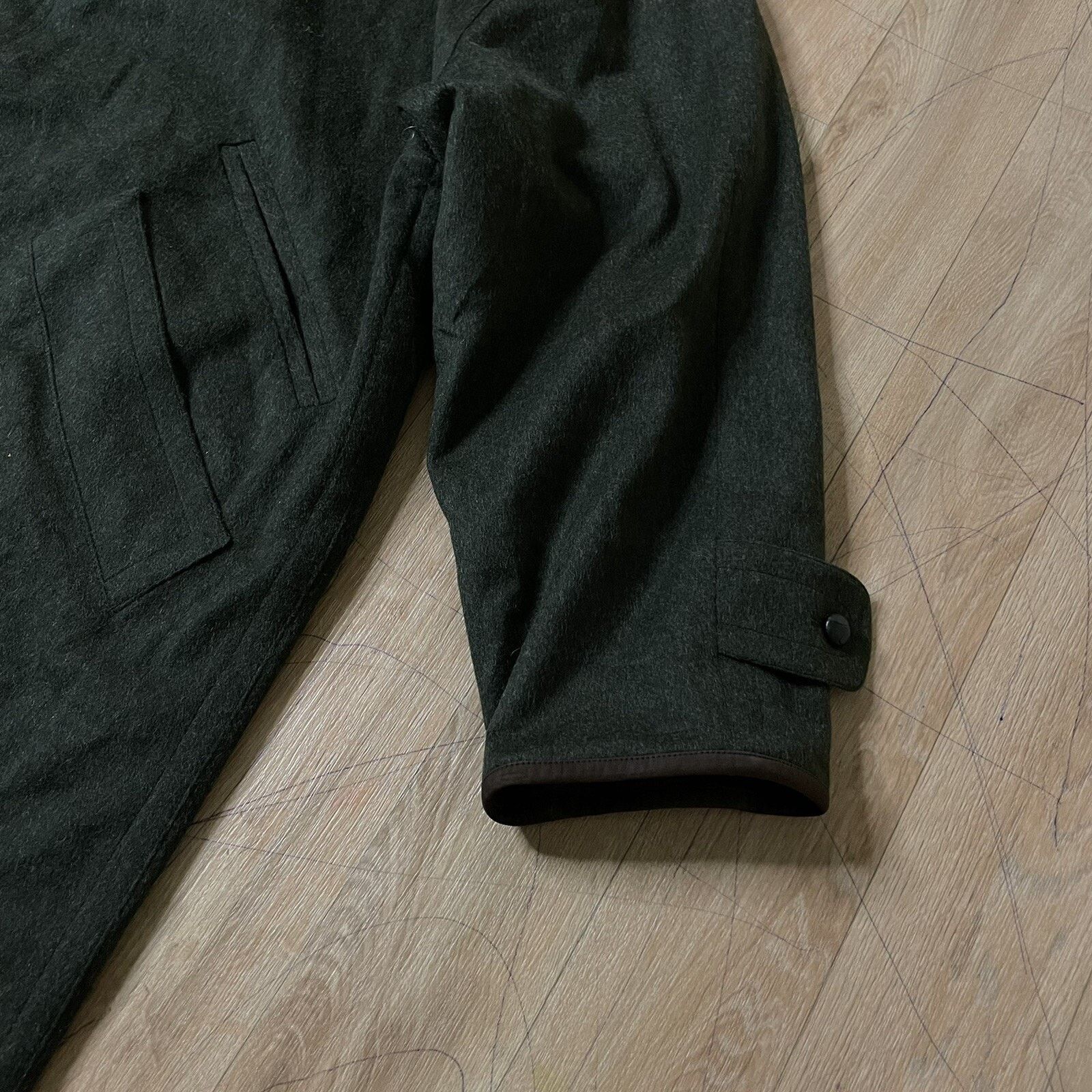 Burberry Burberry Trench Coat jacket ALPACA VIRGIN WOOL green olive Size US XL / EU 56 / 4 - 11 Thumbnail