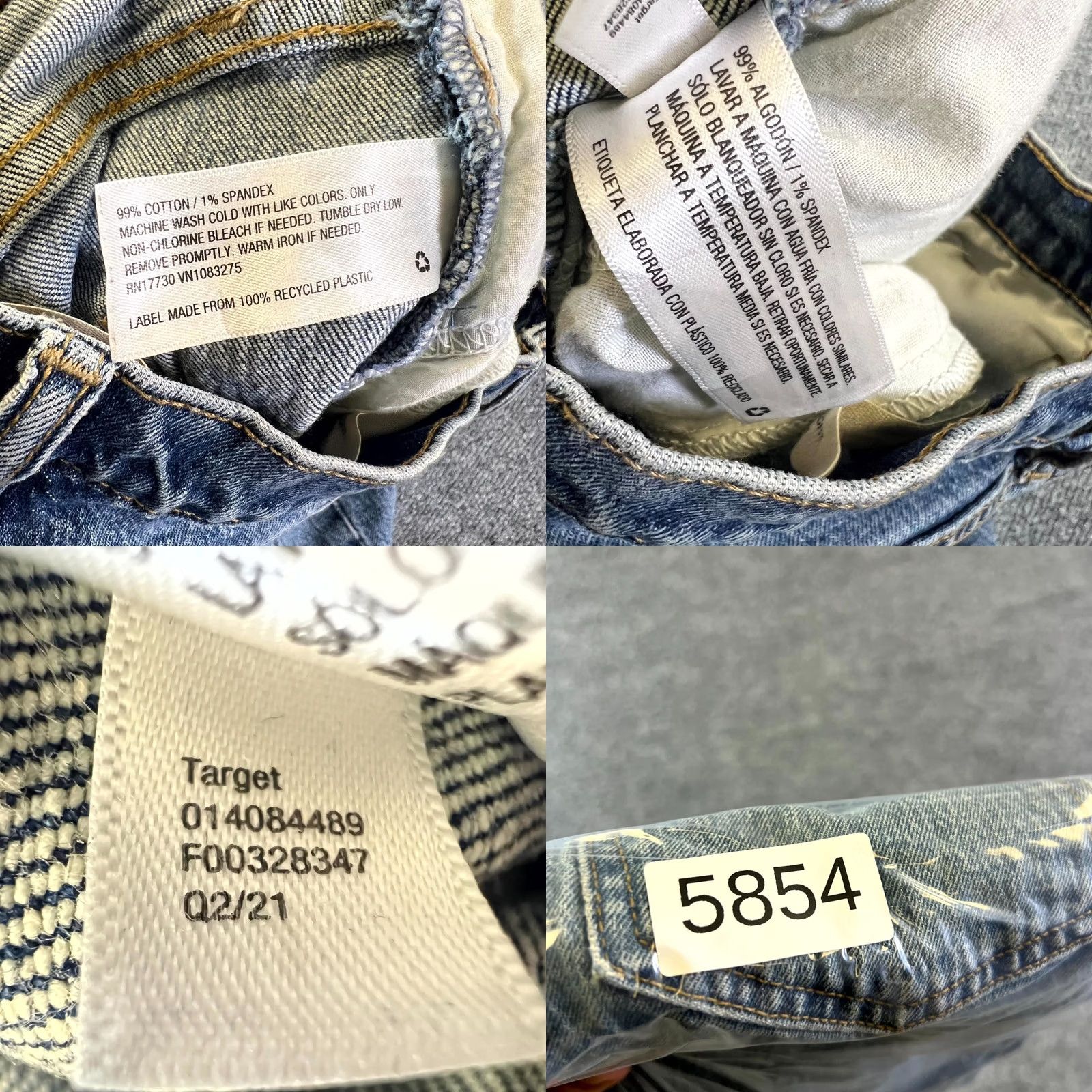 Vintage Universal Thread Jeans Women's 6/28R Blue Denim Medium Wash Straight 5-Pocket Zip Button Seasonal Womens Jeans Size 28" / US 6 / IT 42 - 8 Thumbnail