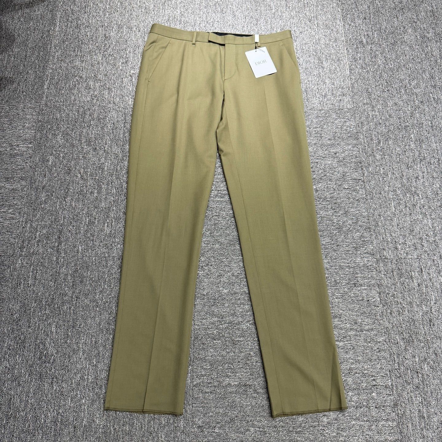 Dior Dior Olive Virgin Wool Casual Pants Size 54 Size US 38 / EU 54 - 1 Thumbnail