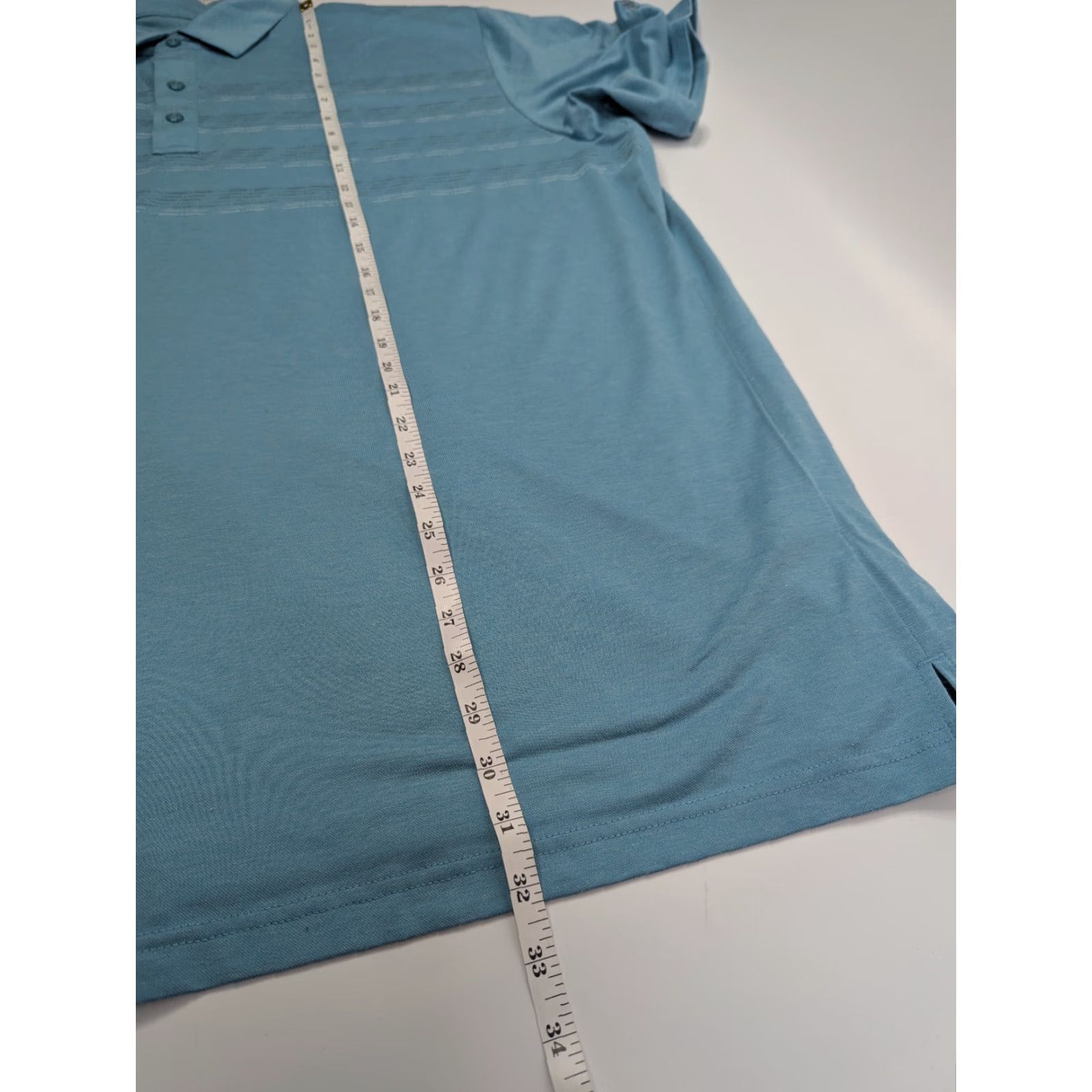 Callaway Callaway Polo Shirt Mens 2XL Blue Stripe Performance Golf Shirt Short Sleeve Button Collar Logo 100% Polyester Size US XXL / EU 58 / 5 - 4 Thumbnail