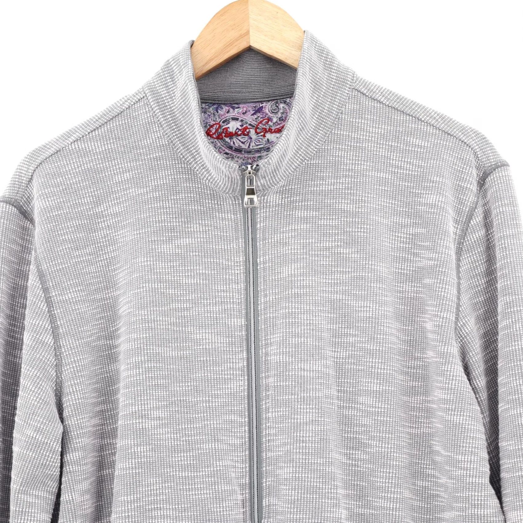 Robert Graham Robert Graham Men’s Kobra Full Zip Sweater Shirt? Size US L / EU 52-54 / 3 - 3 Thumbnail