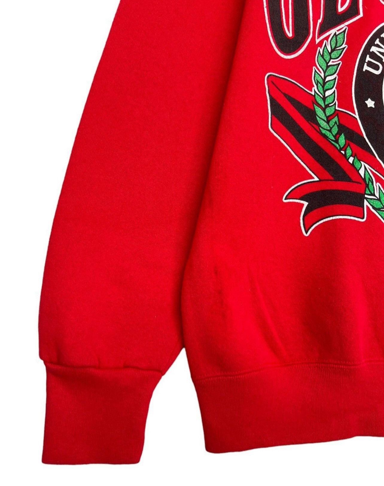 Vintage Vintage 90s Nutmeg University Georgia Red Baggy Sweatshirt Size US L / EU 52-54 / 3 - 4 Thumbnail