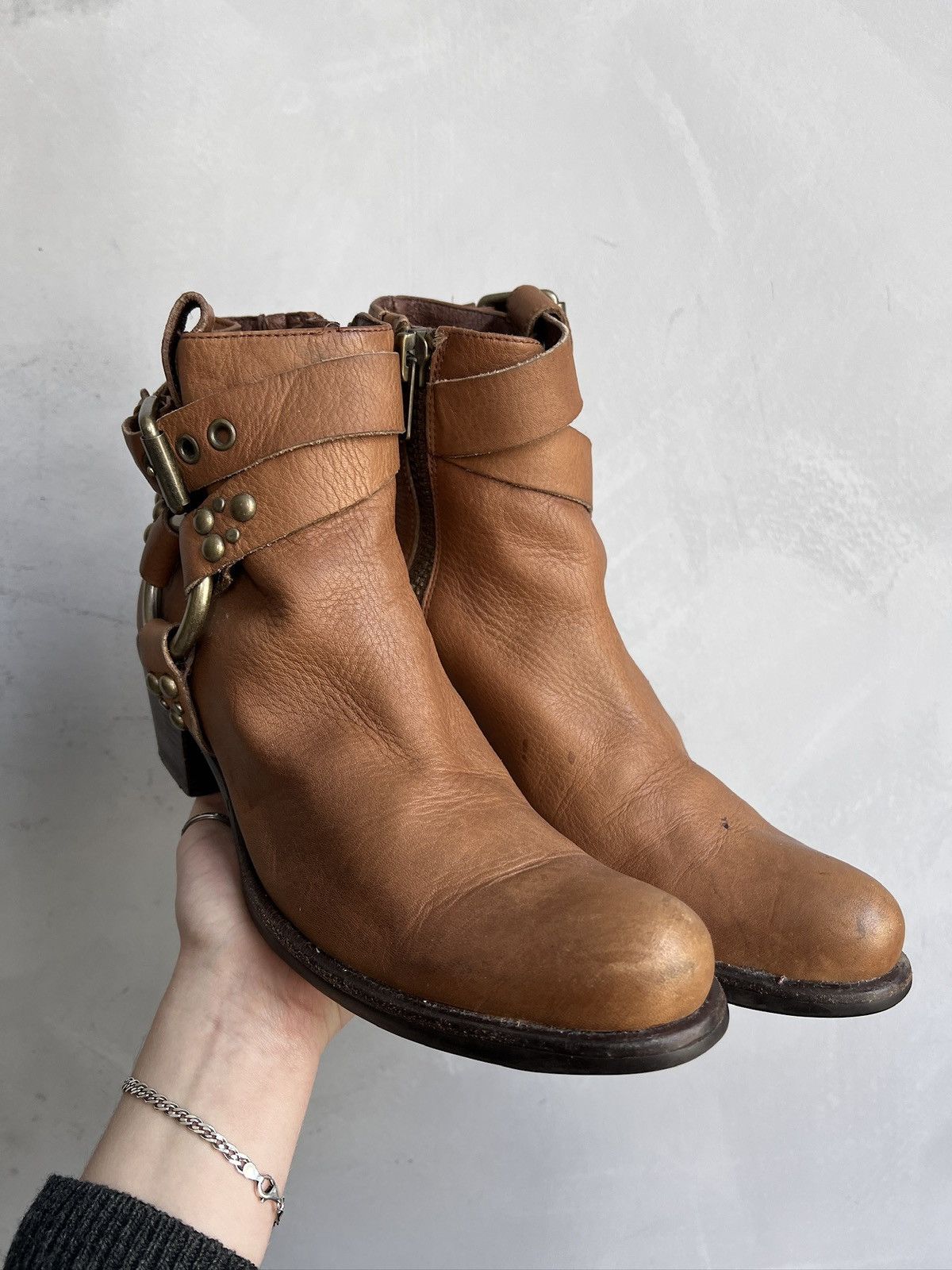 Western Rise Leather Western Boots High Vintage AS98 Style Size US 8 / EU 41 - 2 Thumbnail