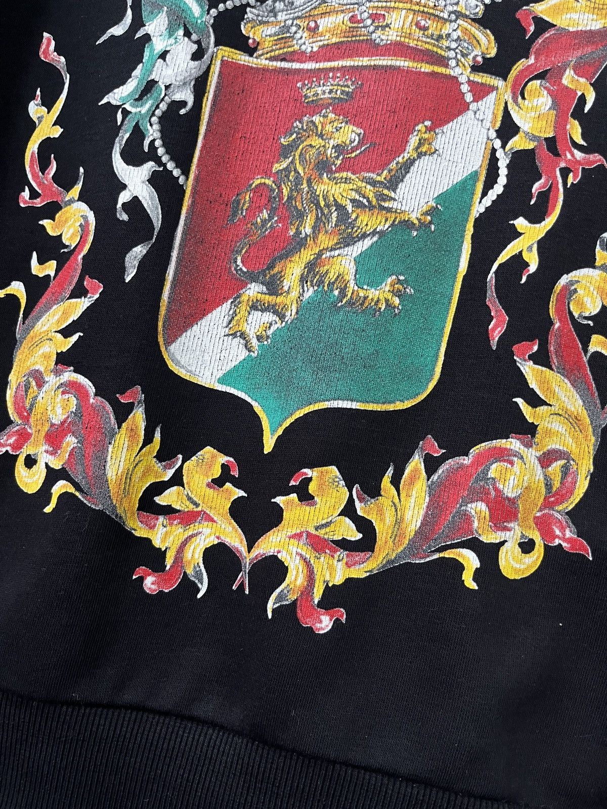 Dolce & Gabbana Dolce & Gabbana black sweatshirt Heraldic Sicilia print Size US S / EU 44-46 / 1 - 4 Thumbnail