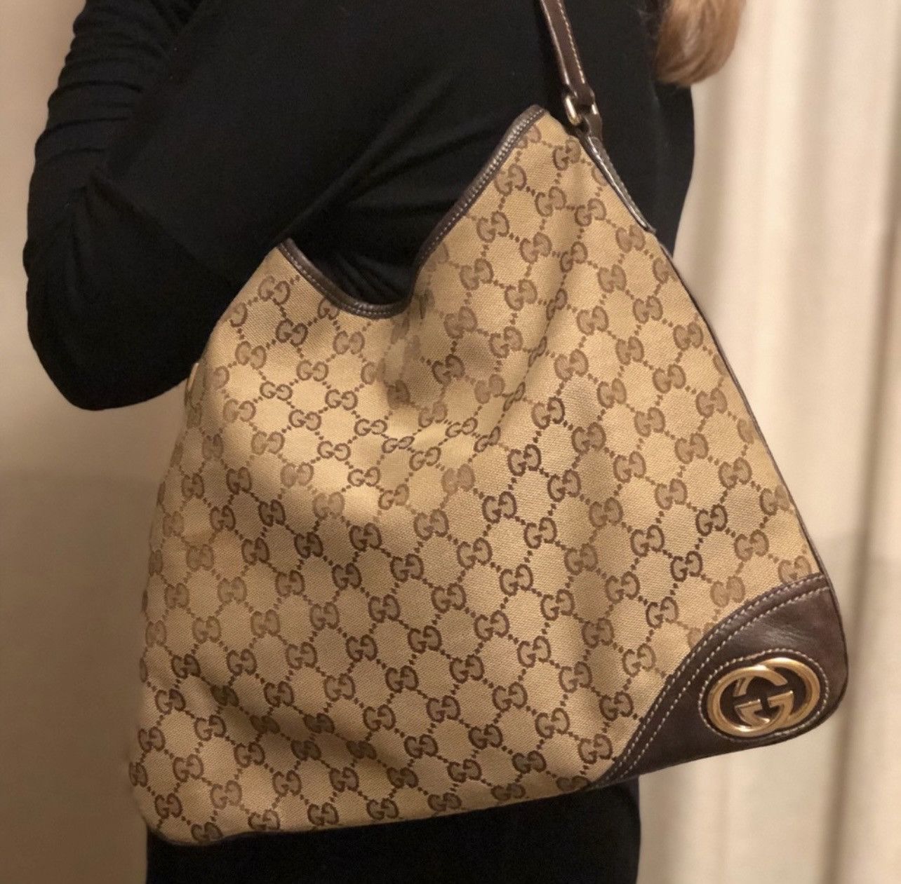 Gucci Authentic Gucci GG britt Hobo Shoulder Bag Size ONE SIZE - 16 Thumbnail