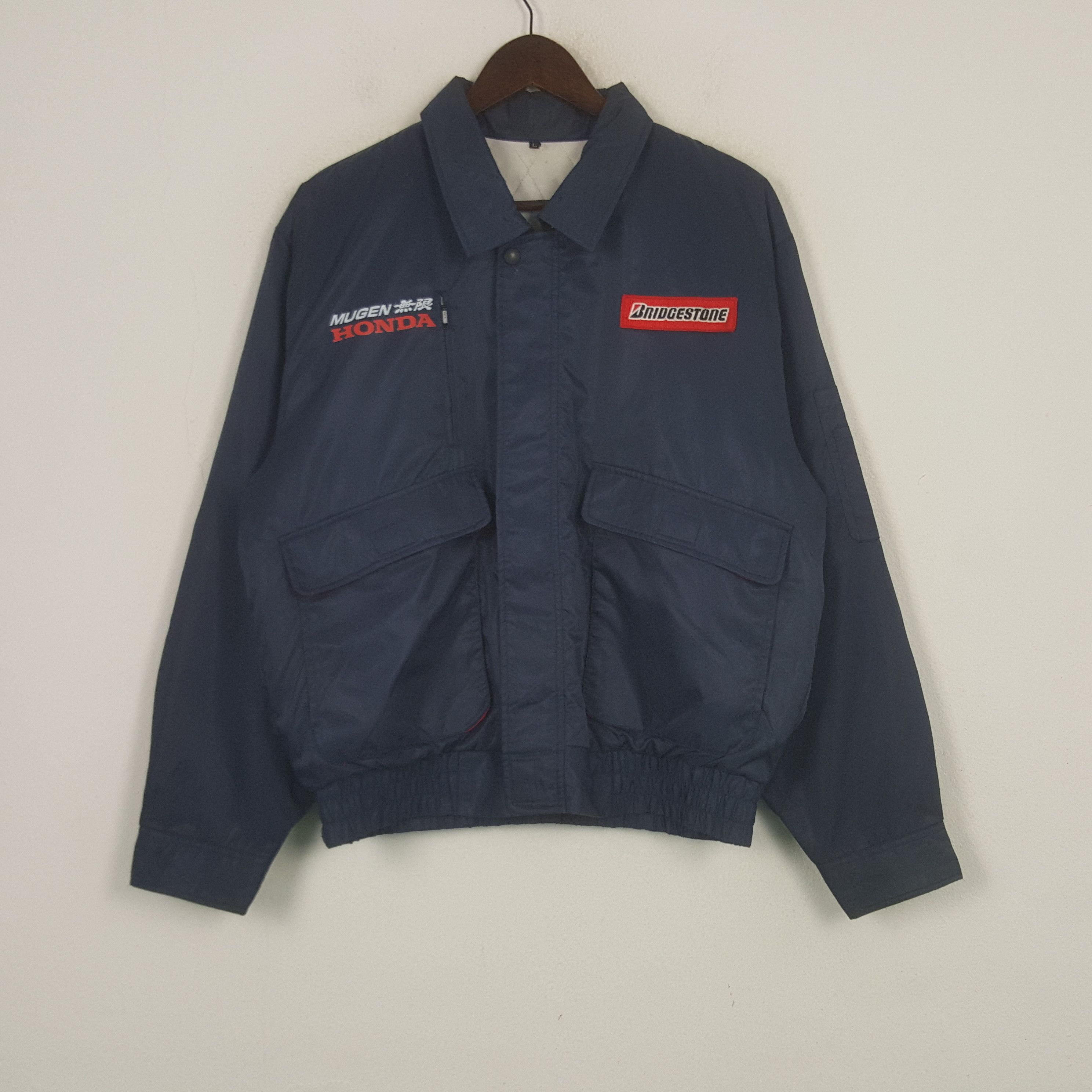 Japanese Brand Vintage Bridgestone x Custom Mugen Honda Racing Jacket Size US L / EU 52-54 / 3 - 3 Thumbnail