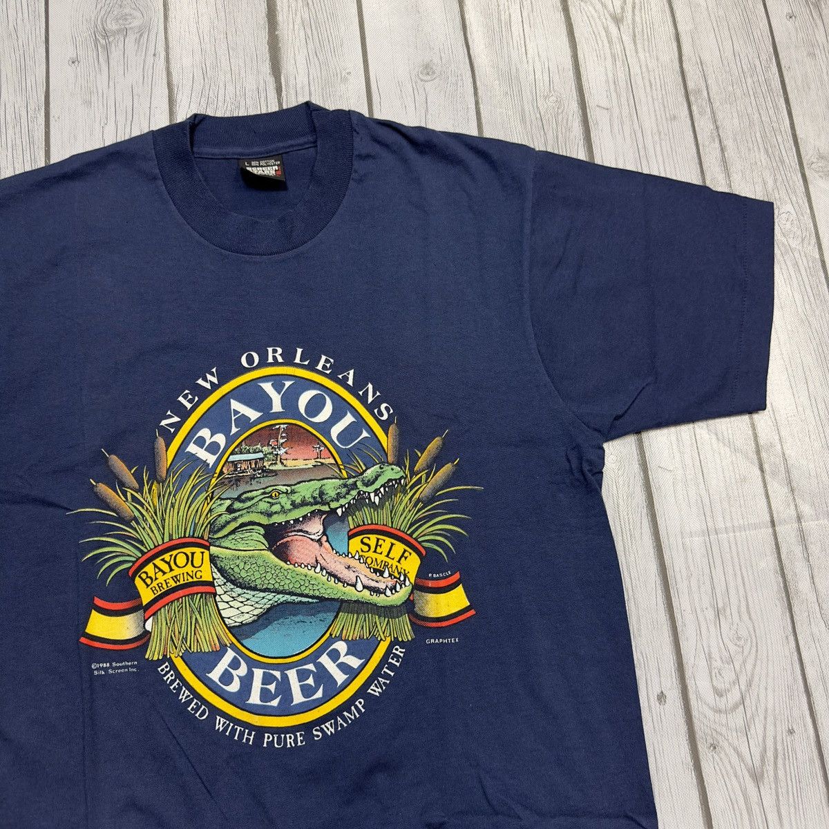 Vintage Vintage Bayou Beer tee Size US L / EU 52-54 / 3 - 3 Thumbnail