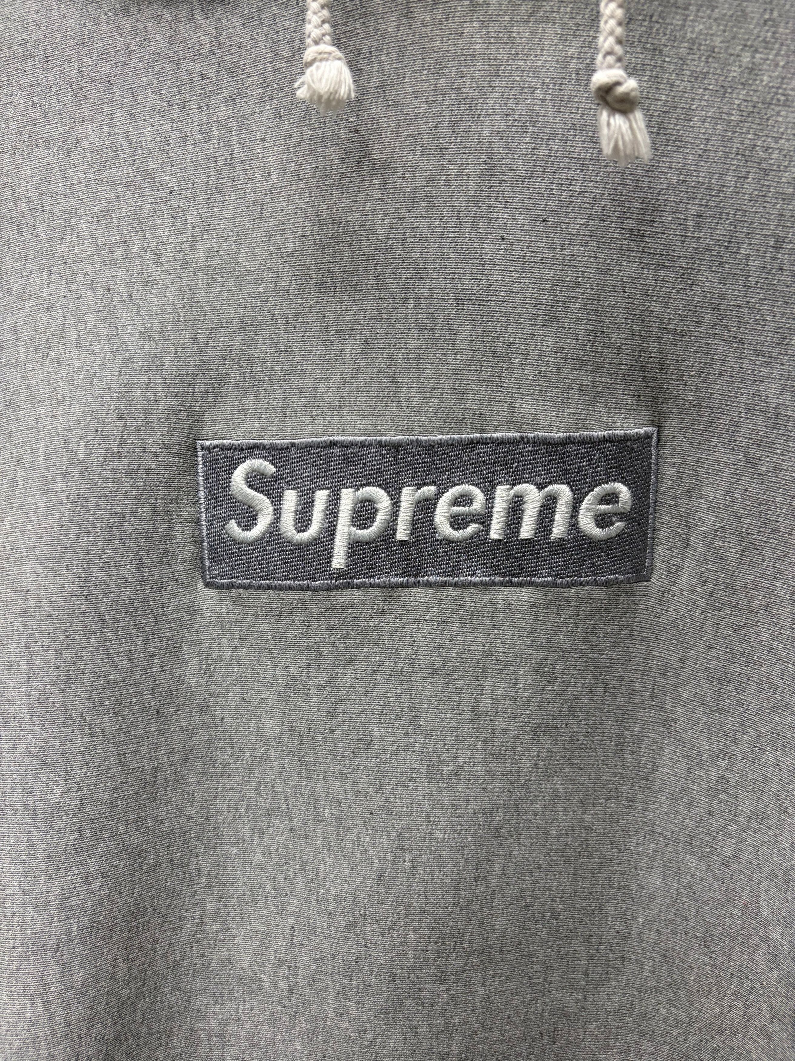 Supreme 1999 Supreme ‘Box Logo’ Grey/Grey Cotton Pullover Hoodie Size US L / EU 52-54 / 3 - 2 Thumbnail