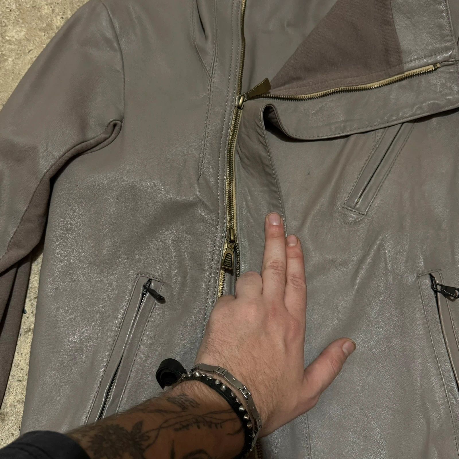 Other Rick Owens style leather jacket Size S / US 4 / IT 40 - 5 Thumbnail