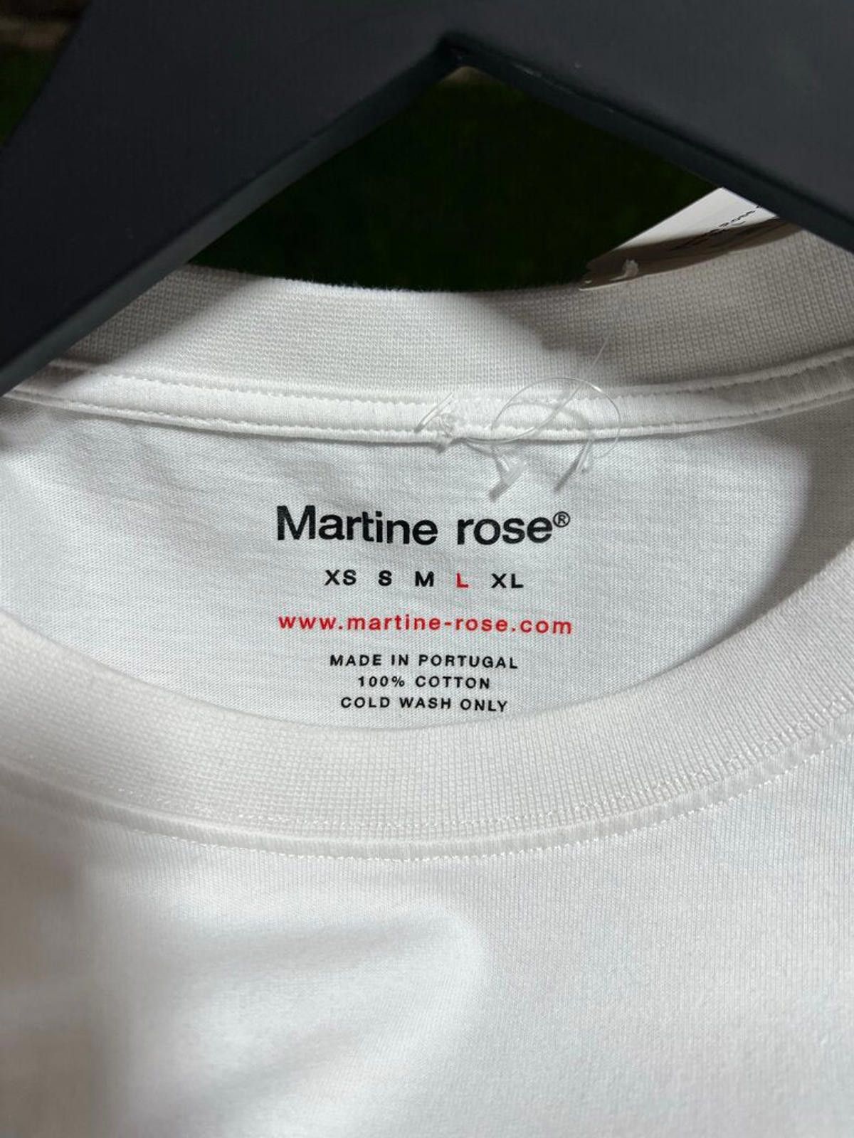 Other Martine Rose Outline White Tee Sz. L Size US L / EU 52-54 / 3 - 3 Thumbnail