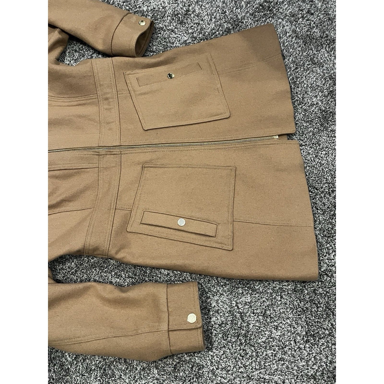 Michael Kors Michael Kors Beige Camel Tan Wool Trench Coat Hood Womens M Size M / US 6-8 / IT 42-44 - 4 Thumbnail