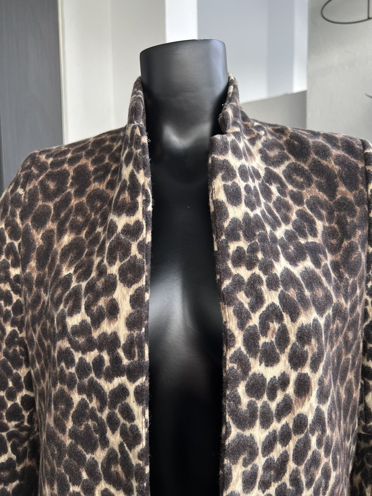 Zara ZARA Leopard Print Faux Suede Jacket Size S / US 4 / IT 40 - 5 Thumbnail