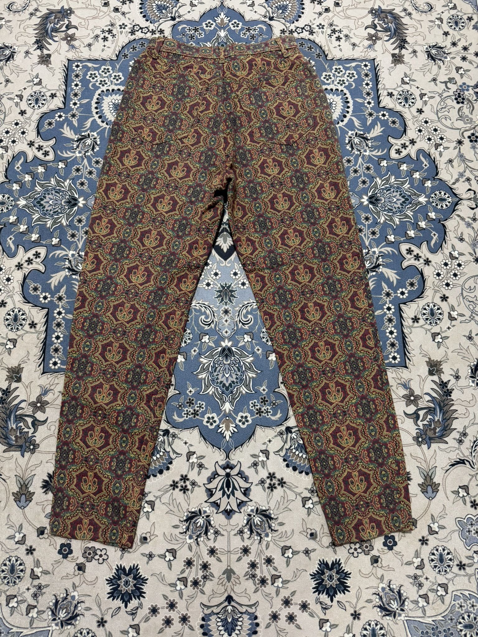 Vintage Vintage Navajo Native Indiana Jeans By Limited Jeans Pop Art Size 29" - 2 Thumbnail