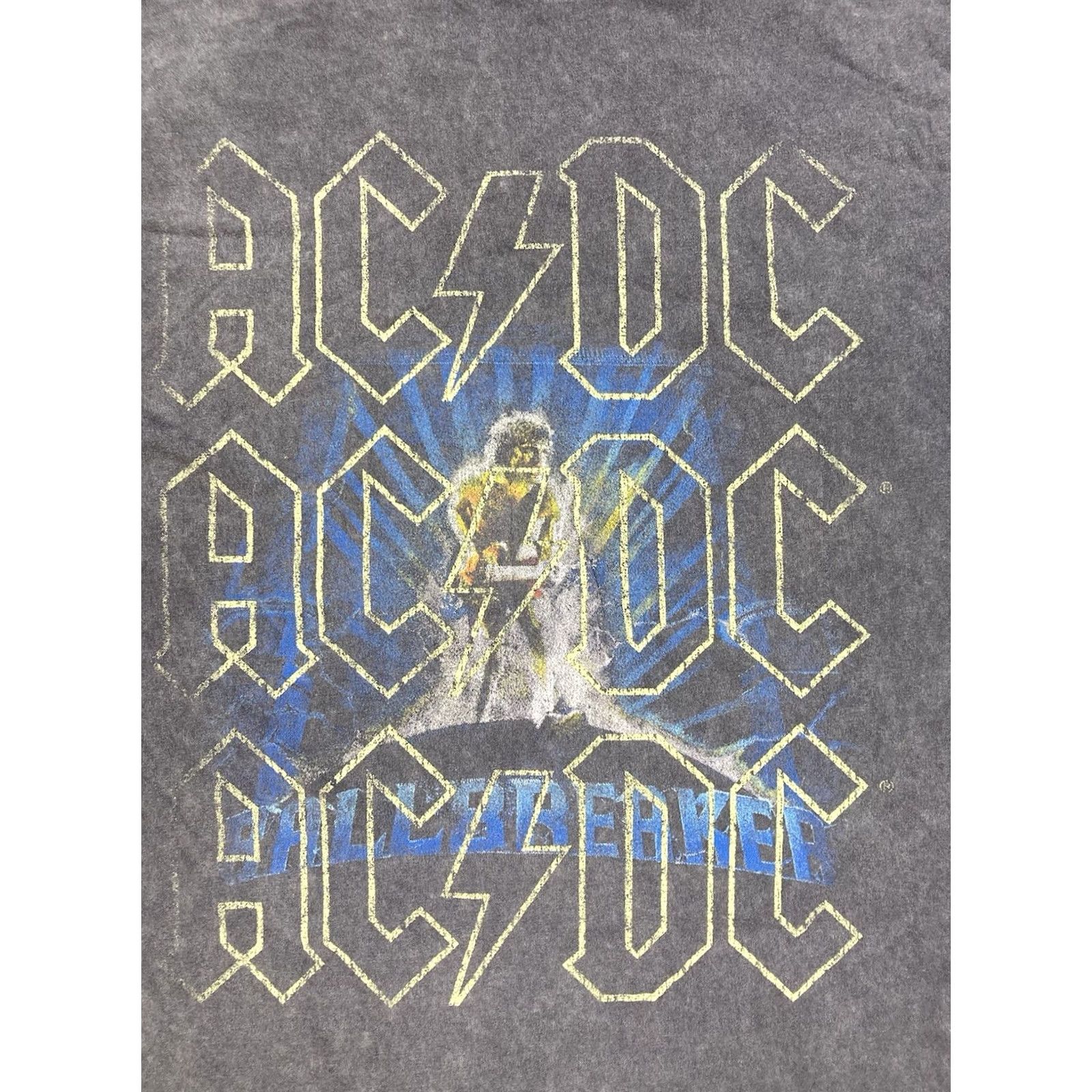 Vintage VINTAGE ACDC Ballbreaker World Tour 1996 Graphic T-Shirt Women XL Black Acid Wash Music Size XL / US 12-14 / IT 48-50 - 2 Thumbnail