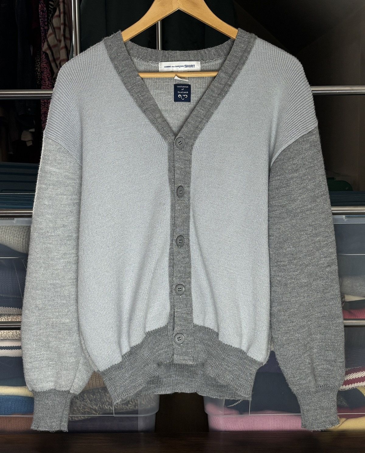 Comme des Garcons SHIRT Comme Des Garcons SHIRT knit button-up vintage cardigan Size US M / EU 48-50 / 2 - 1 Thumbnail