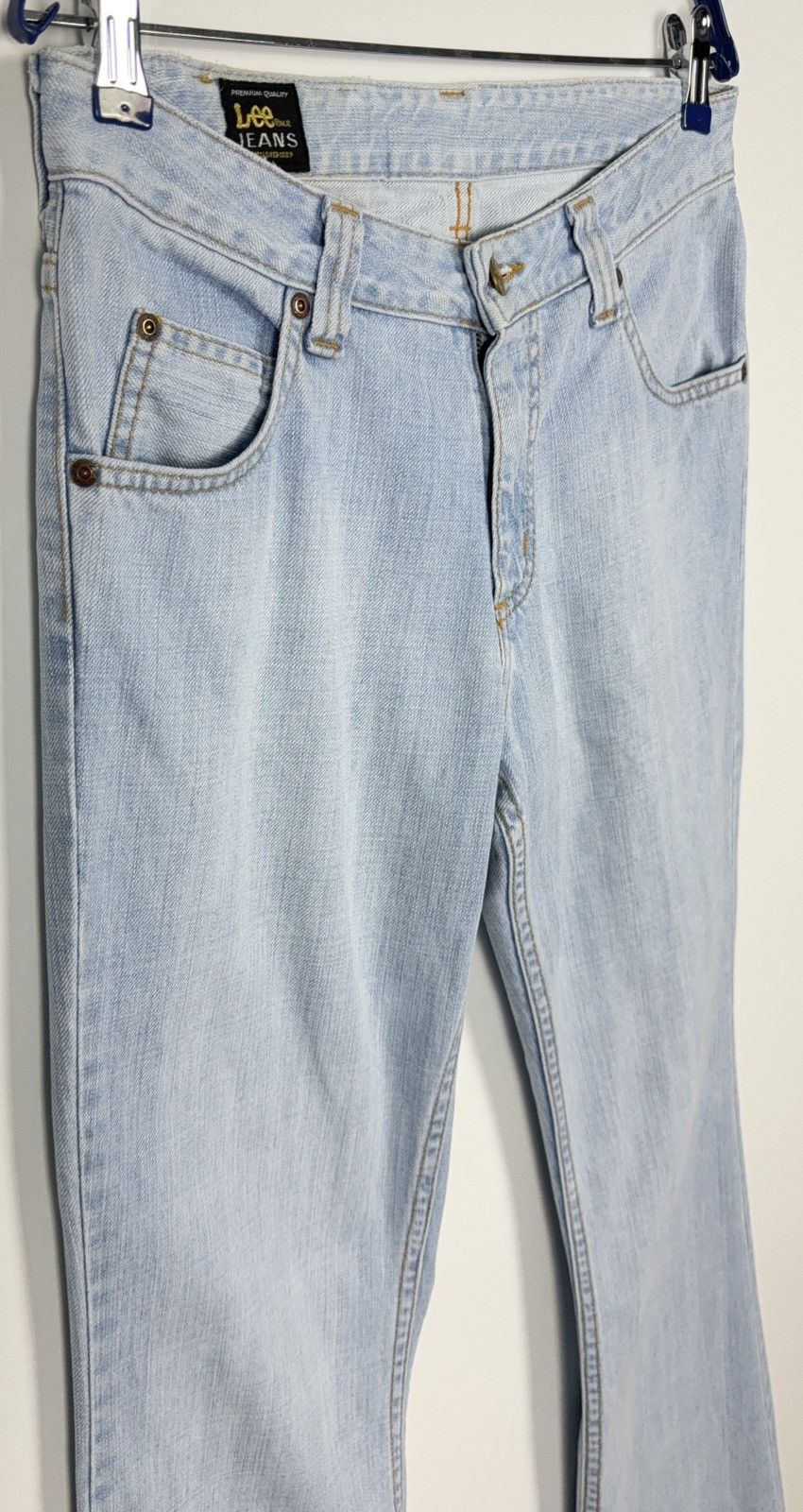 Lee Vintage Y2K 00s Lee Felton Flare Light Wash Denim Jeans Size US 29 - 4 Thumbnail