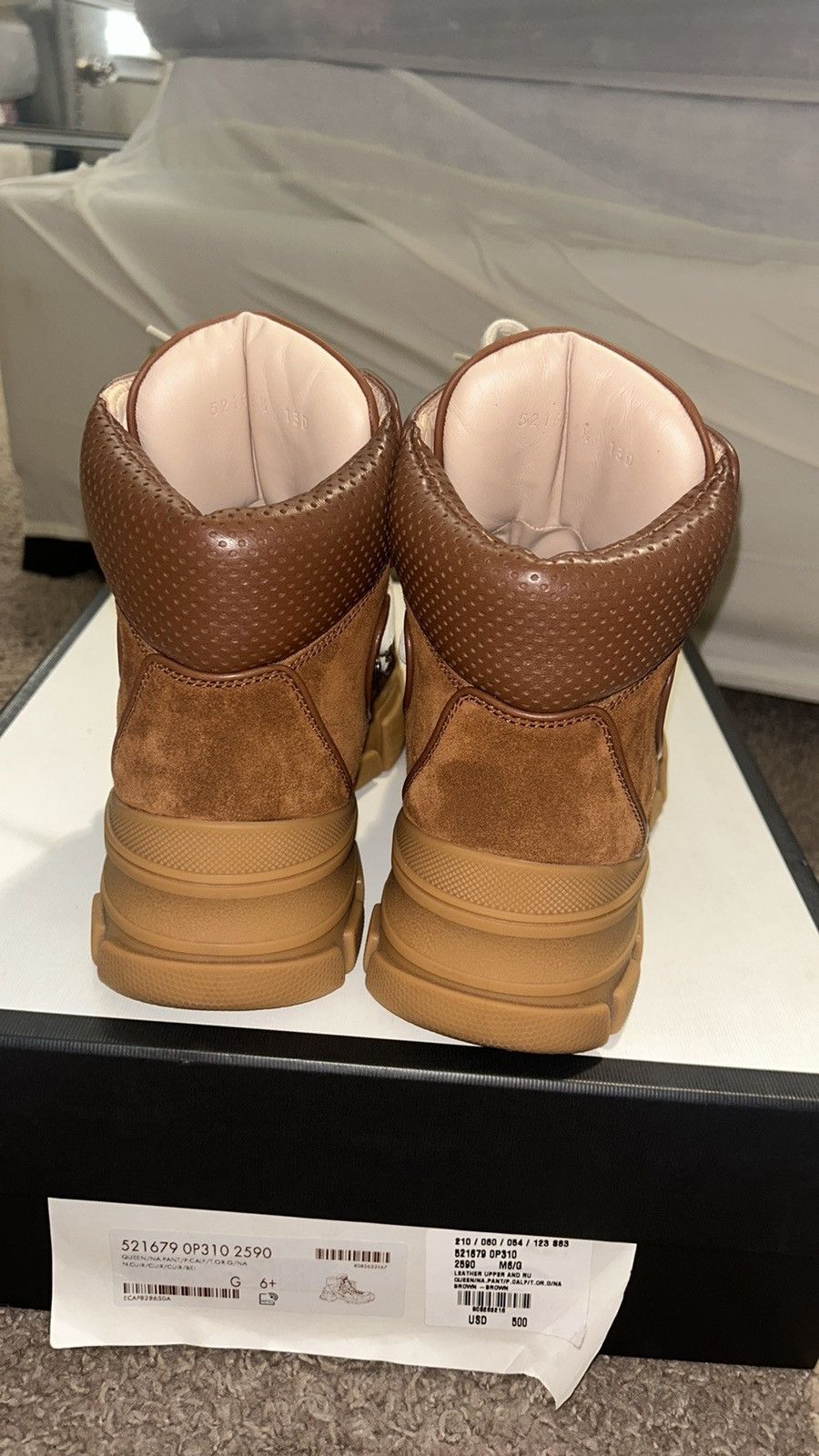 Gucci Gucci Flashtrek Leather High Boot Brown Size US 7.5 / EU 40-41 - 4 Thumbnail