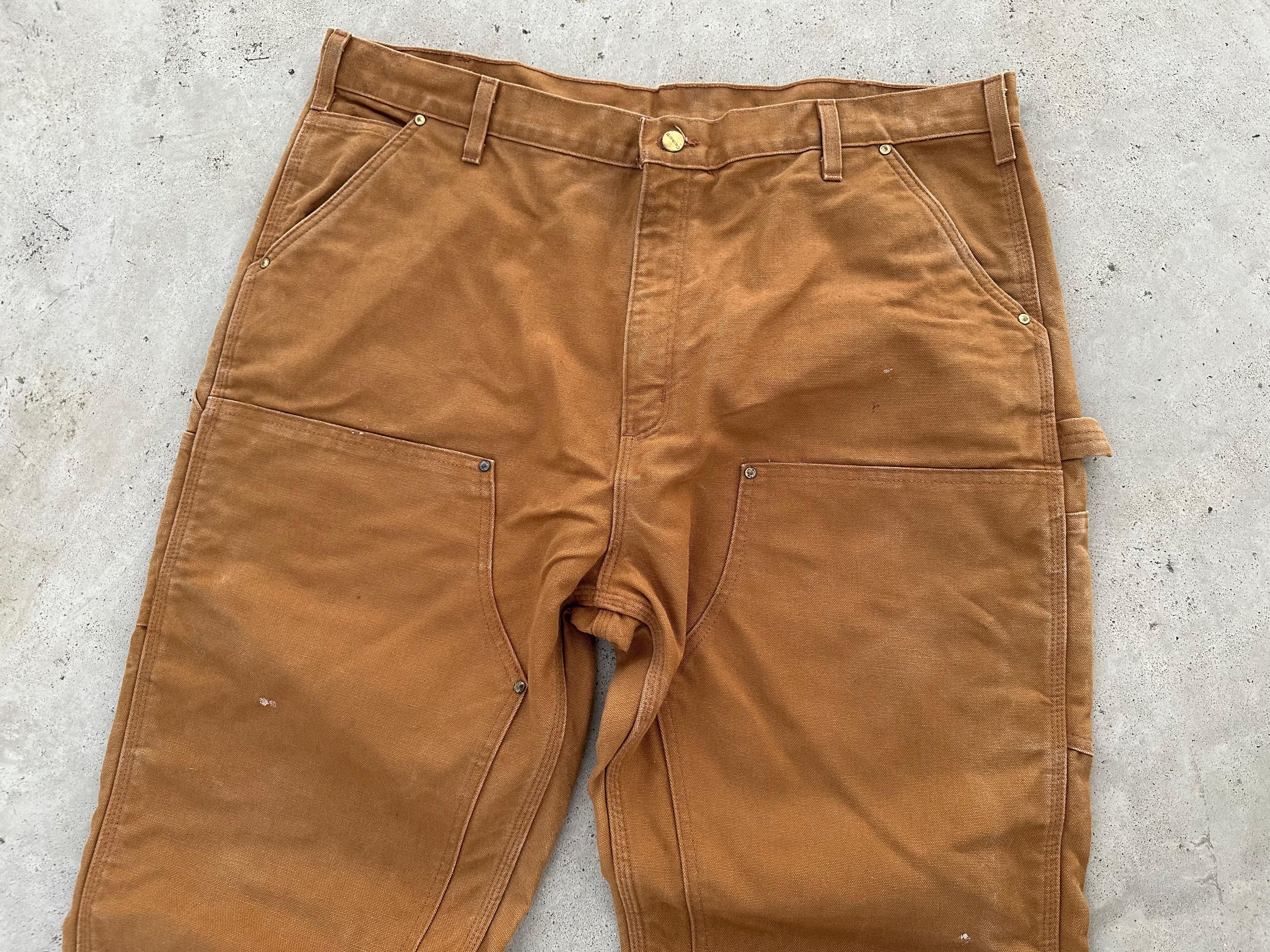 Carhartt × Vintage Vintage Carhartt double knee Dungaree Fit 42×32 Size US 42 / EU 58 - 3 Thumbnail