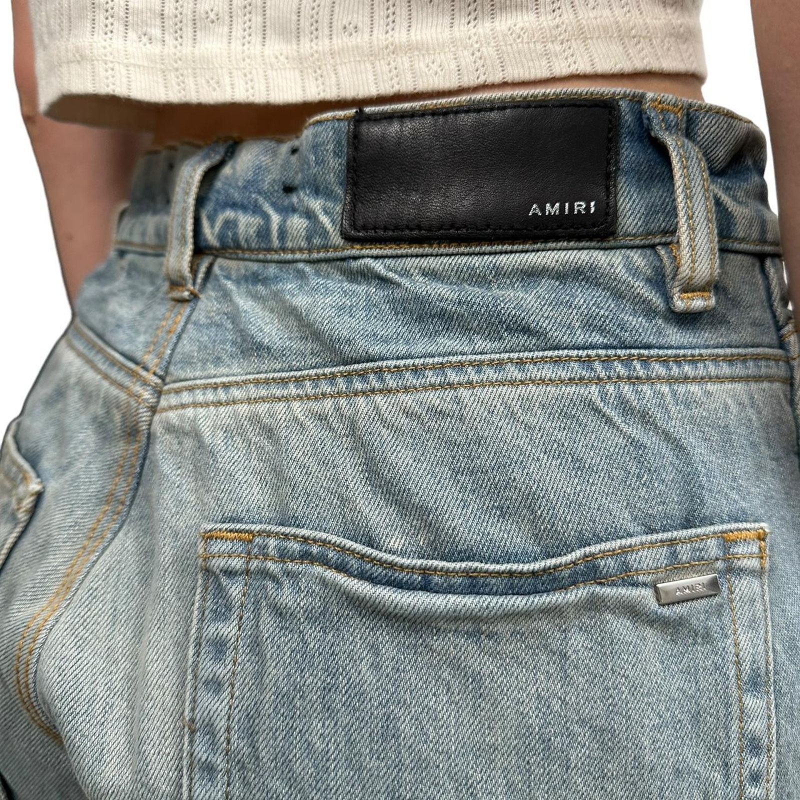 Amiri Amiri double knee denim 29x30 Size 29" - 4 Thumbnail