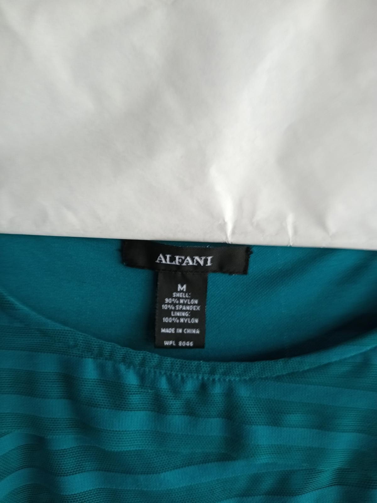 Alfani Stylish Alfani Teal Striped Top - Size M Size M / US 6-8 / IT 42-44 - 5 Thumbnail