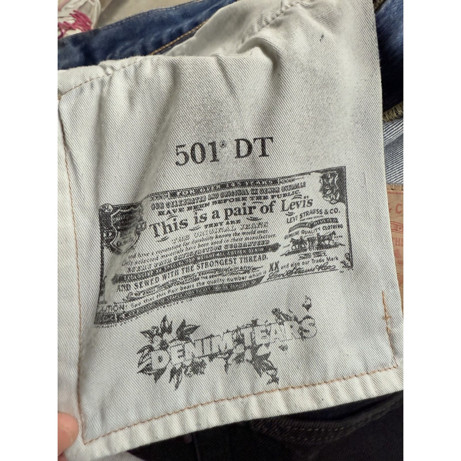 DENIM TEARS Denim Tears Jeans Black Clay Used 33 Size US 33 - 9 Thumbnail