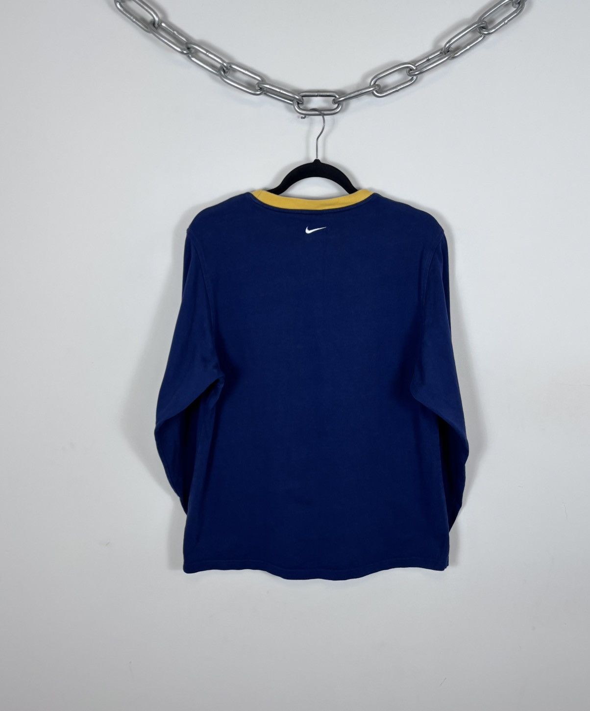 Nike Vintage 90s Nike Y2K Embroidered Swoosh Logo Long Sleeve Tee Size US S / EU 44-46 / 1 - 13 Thumbnail