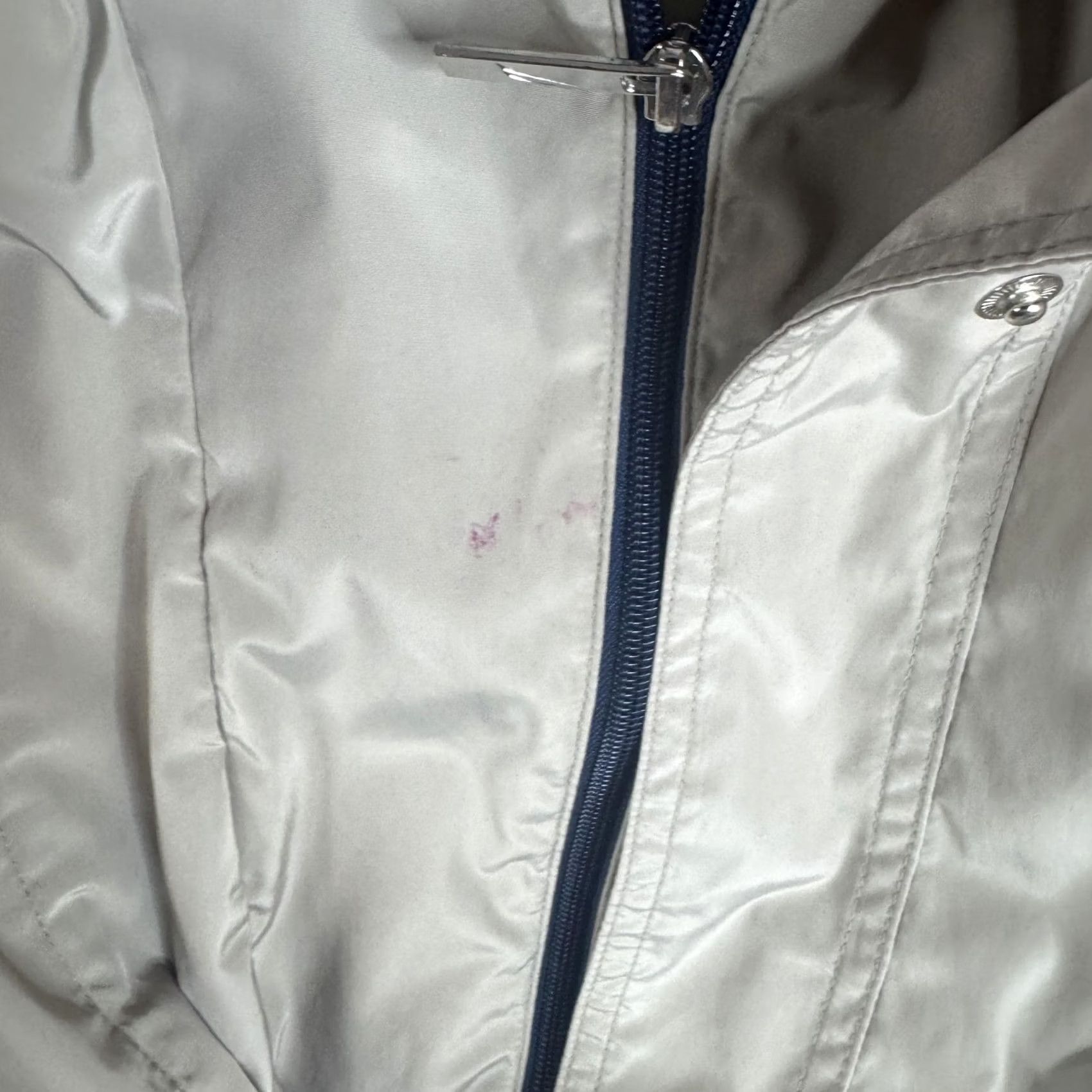 Nautica Nautica Coat Womens Large Beige Hooded Rain Microfiber Zip Pockets Mid Length Size L / US 10 / IT 46 - 7 Thumbnail
