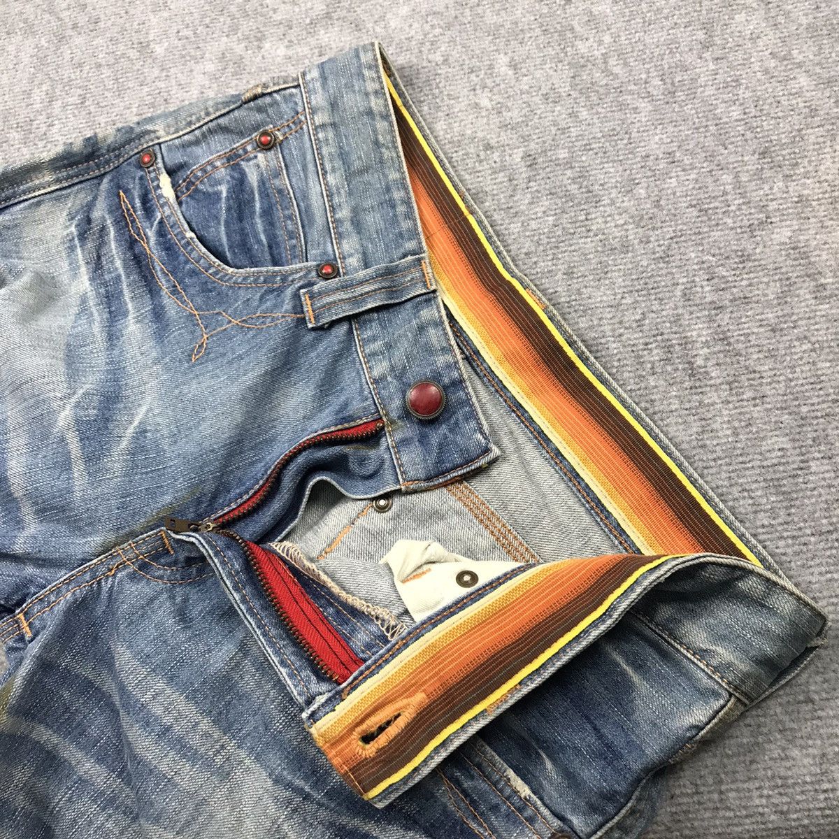 Edwin × Japanese Brand BLUE TRIP EDWIN 503 BOOTCUT FLARE JEANS DENIM PANTS 132 Size US 30 / EU 46 - 16 Thumbnail